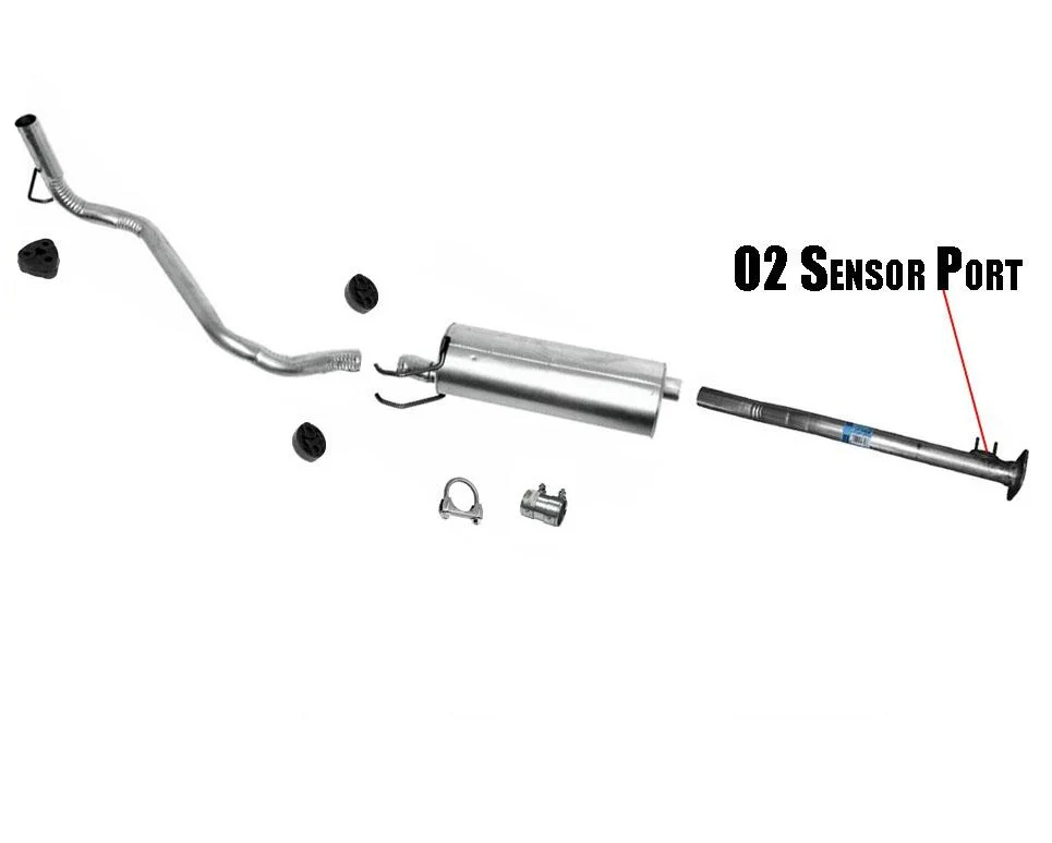 Fits 2001-2004 Crew Cab Tacoma With 122 Inch W/B 2.7L Muffler Exhaust System