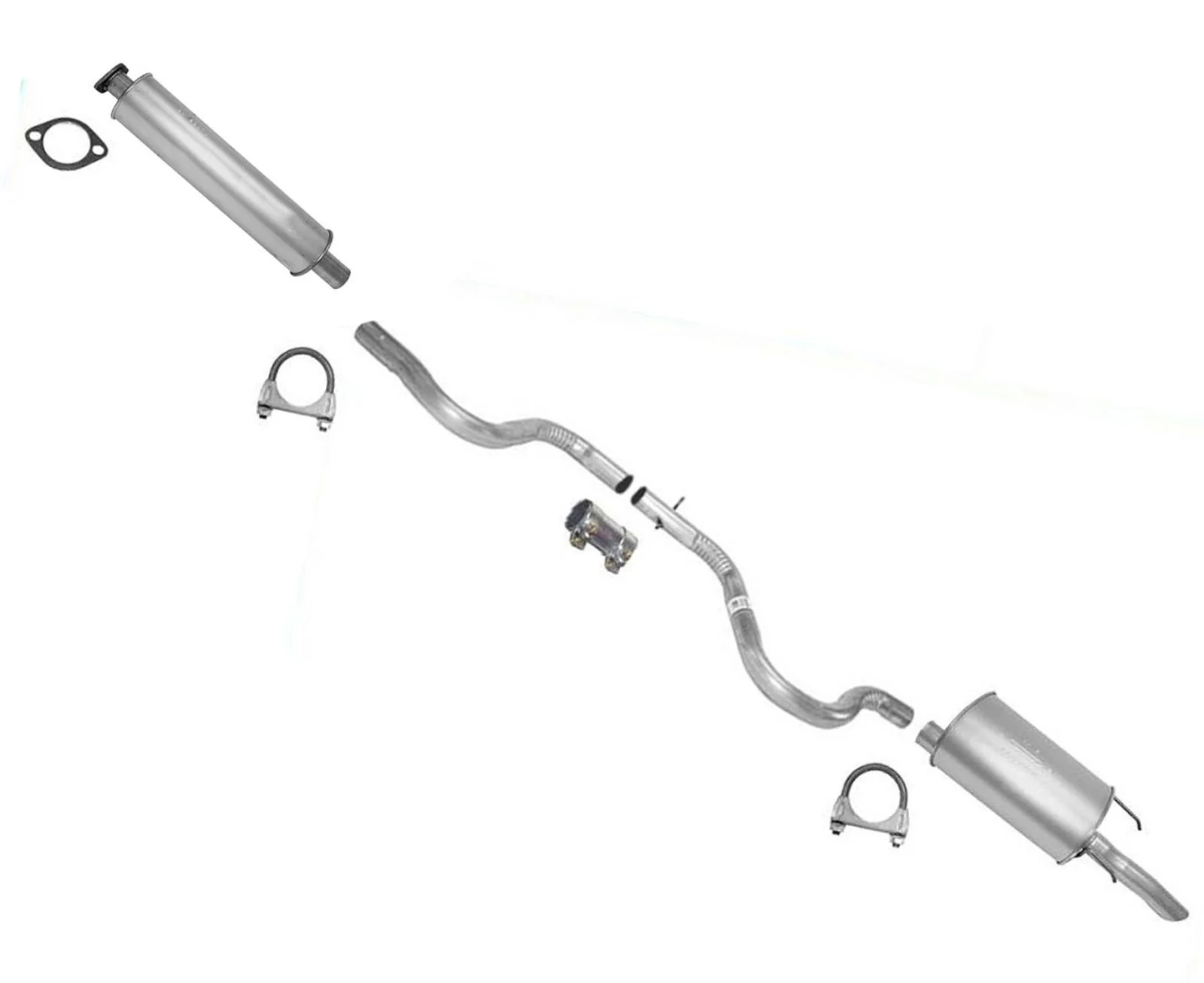 For 2003 2004 2005 Chevrolet Impala 3.4L & 3.8L Muffler Tail Pipe Exhaust System