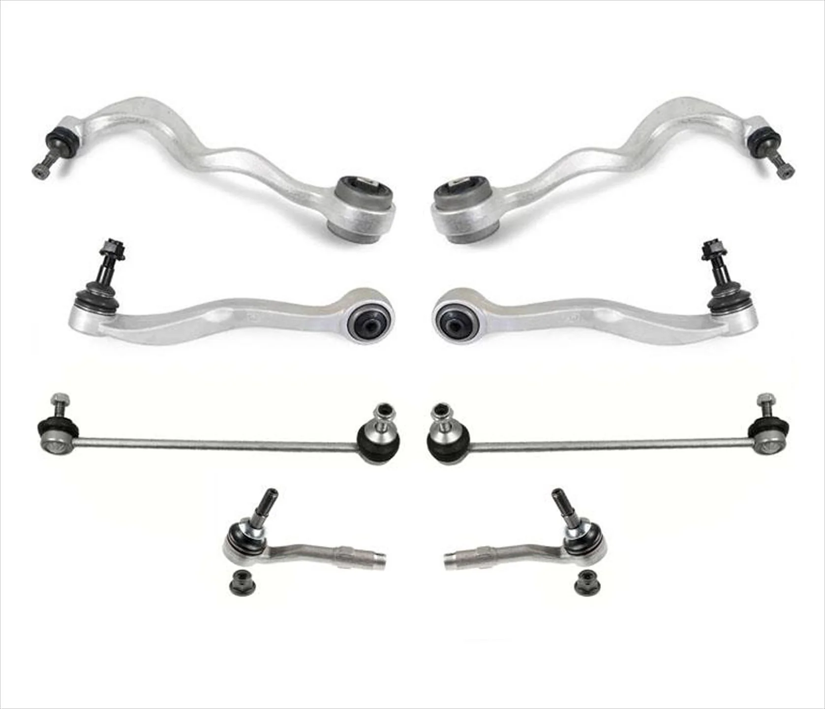 For 04-06 525I CONTROL ARMS BALL JOINT JOINTS SWAY BAR LINK KIT BMW E60 8Pc Kit