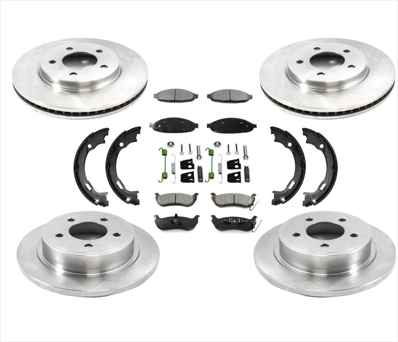 Front Rear Brake Rotors Brake Pads & Shoes For Chrysler Pacifica 2004 2005 2008
