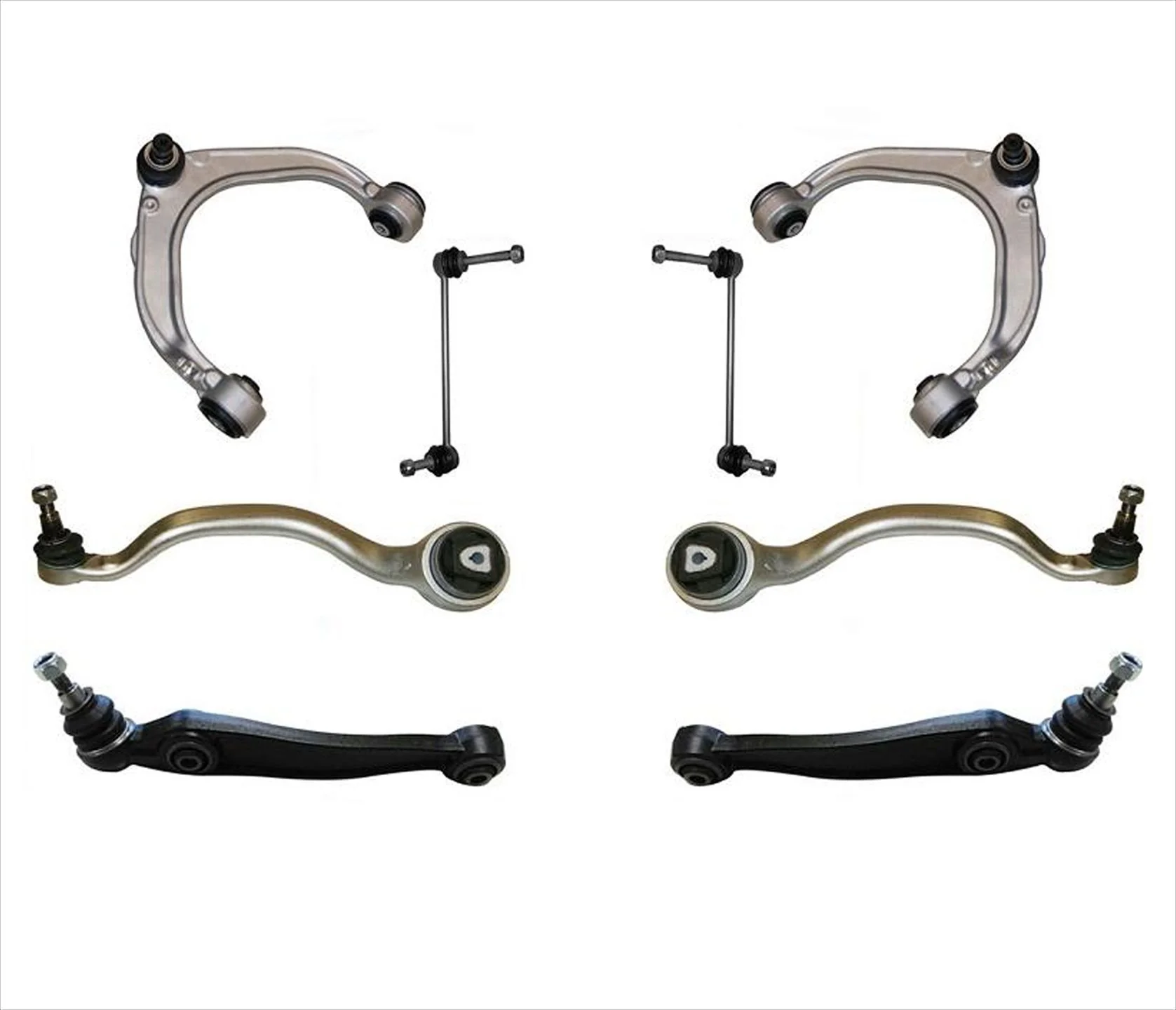 For 07-13 X5 08-14 X6 L & R Lower Forward Control Arms & Links W/ Adaptive Drive