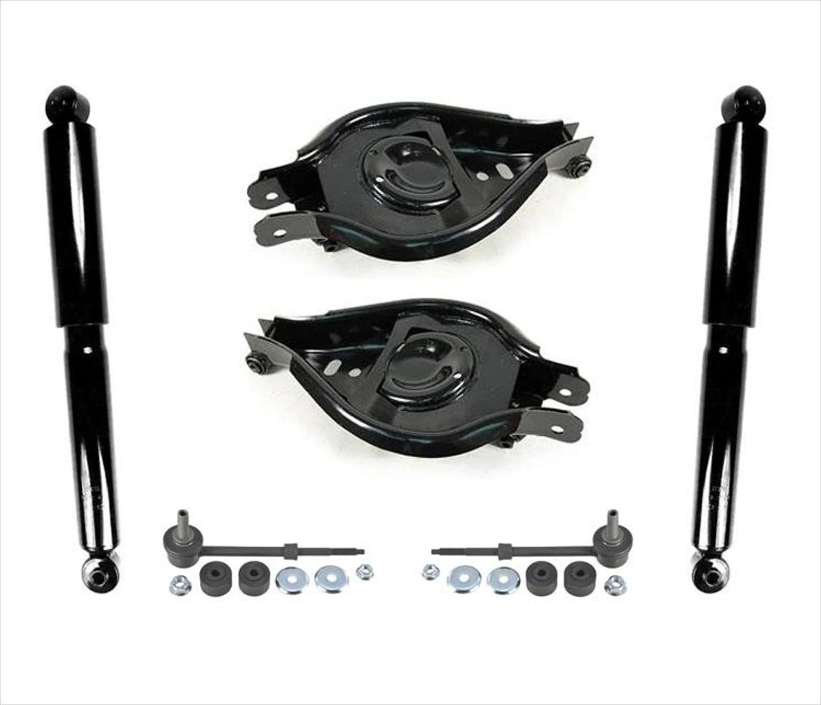 For 07-14 Equinox Rear of SUV Lower Reaward Control Arm Links Shocks 6Pc Kt