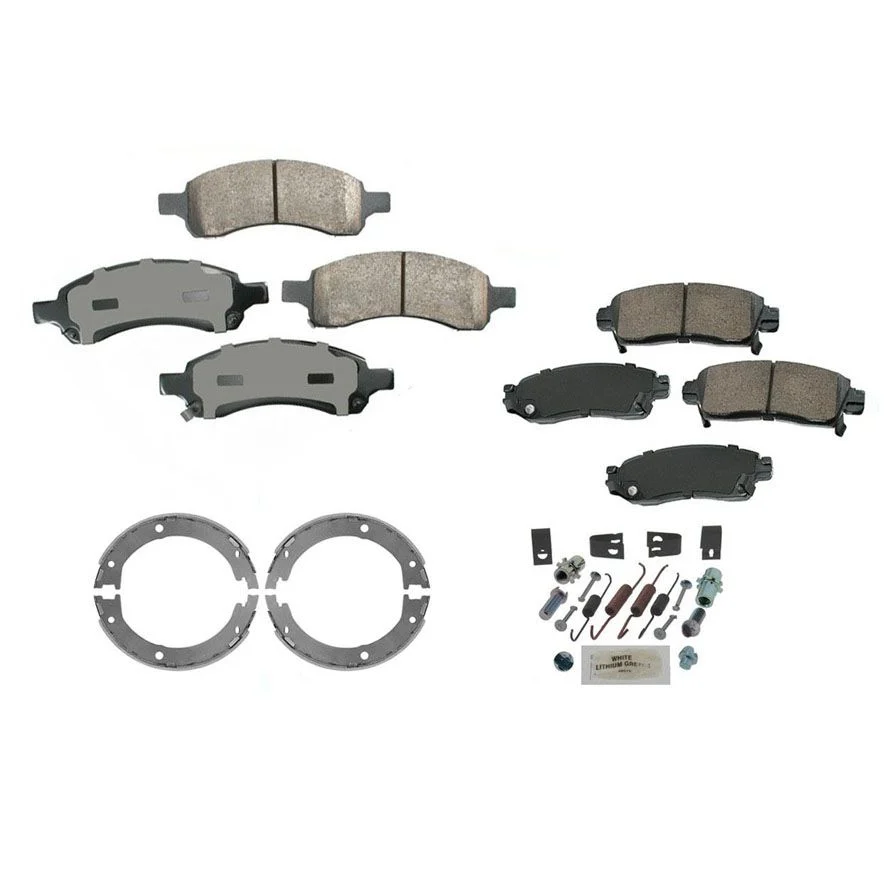 For 07-16 GMC Arcadia  Ceramic Brake Pads Parking Shoes Springs 4pc Kit