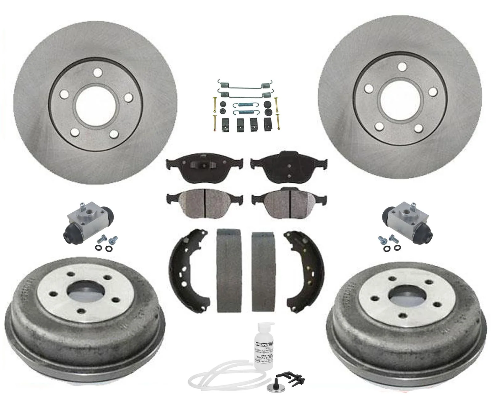 for 10-13 Ford Transit Ft Rotors Ceramic Brake Pads Drums Brake Shoes Hardware