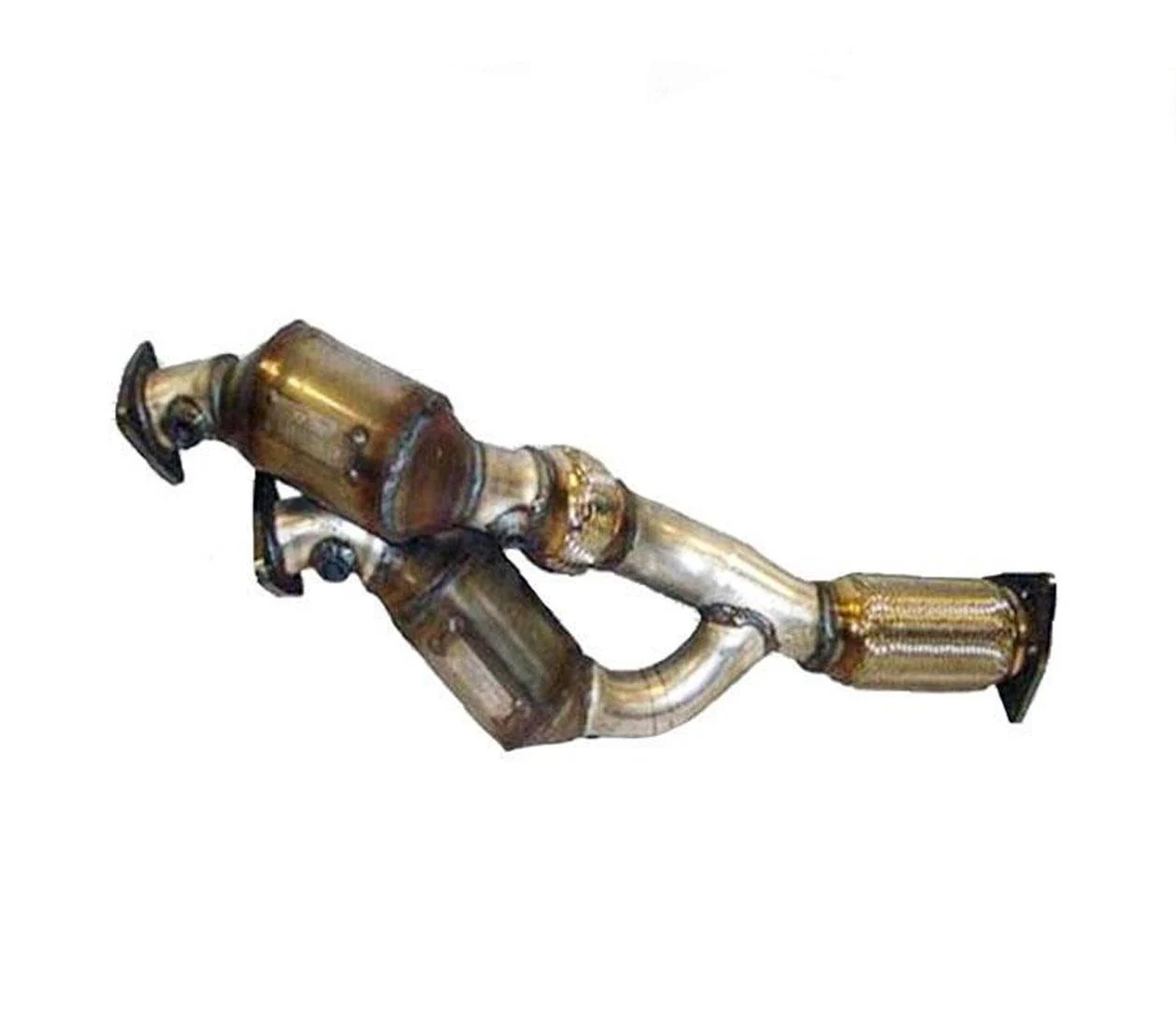 For 2004-2006 Porsche Cayenne 3.2L Touareg 2 Front Catalytic Converter Flex Pipe