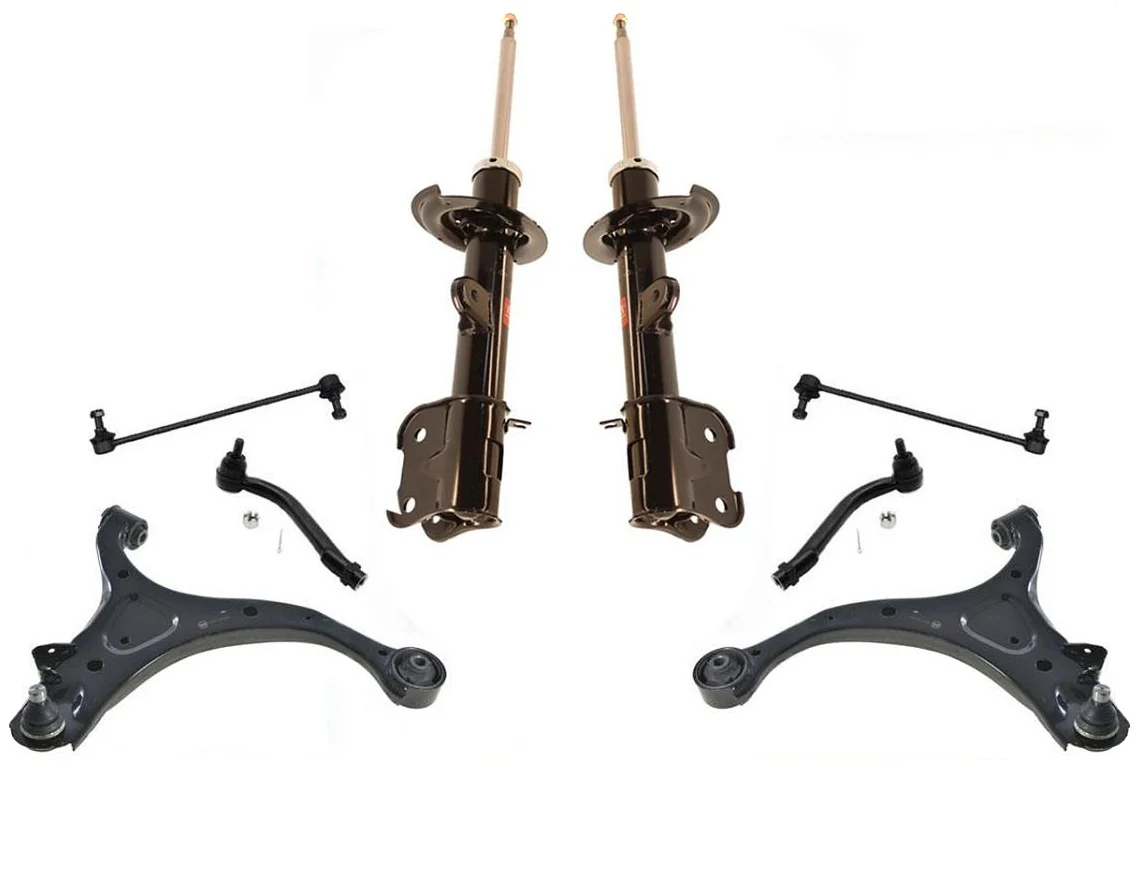 For 2011- 2013 Kia Sorento Front Bare Strut Lower Control Arms Tie Rods 8Pcs