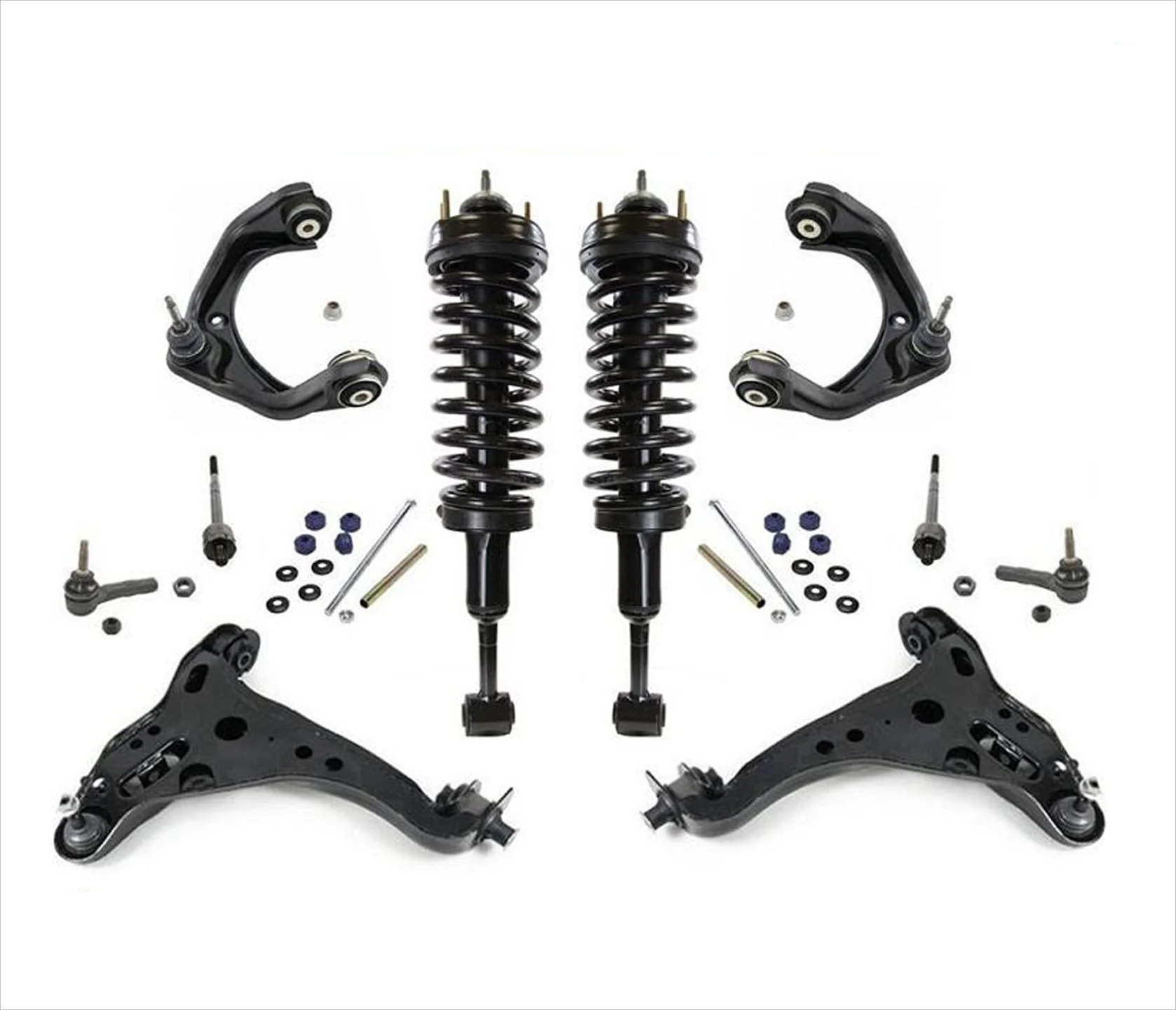 For 4 Wheel Drive 07-10 Sport Trac 4 Control Arms Coil Spring Struts 12pc Kit