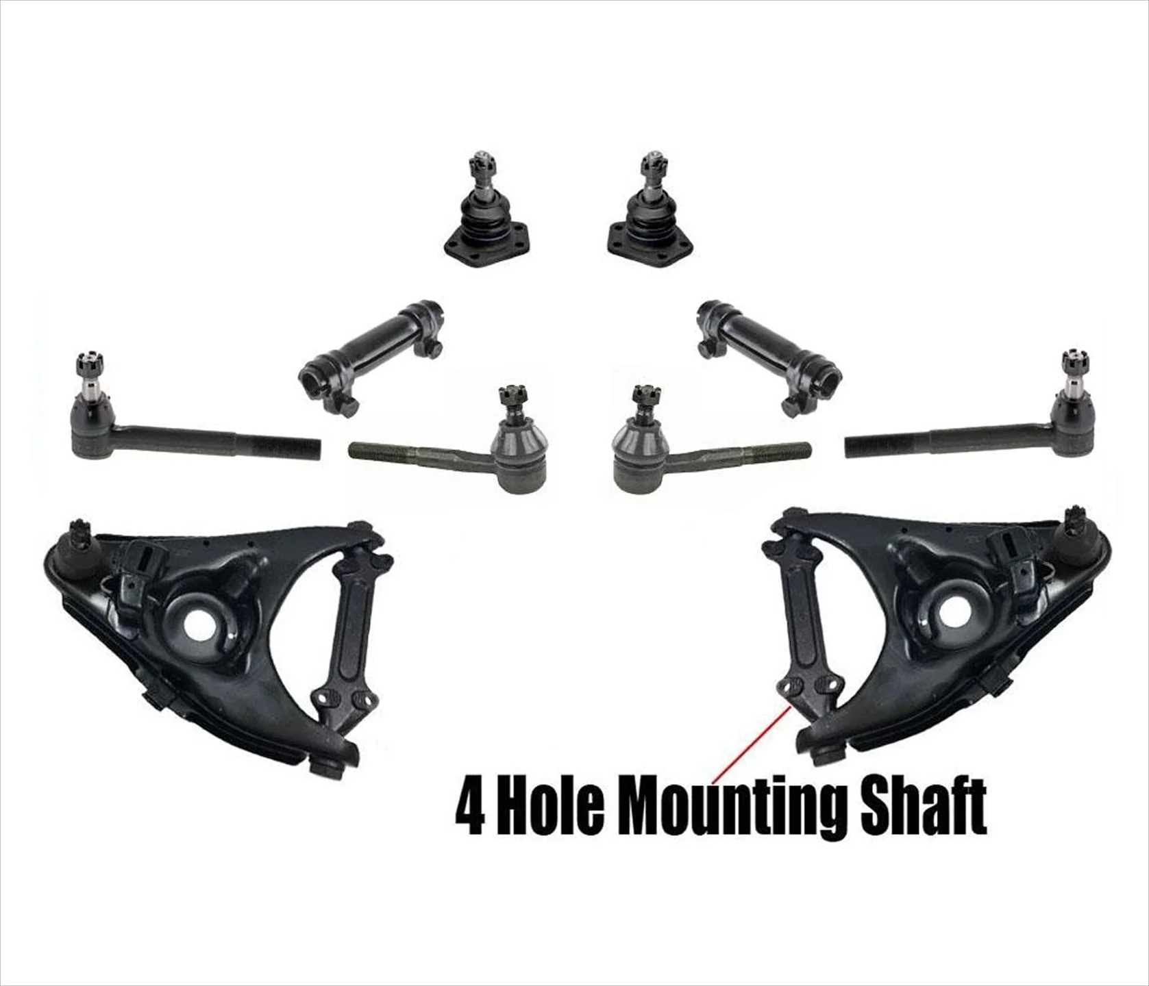 For 81-86 C30 Standard Pick Up Rear Wheel Drive 4 Hole Mounting Control Arms 10p