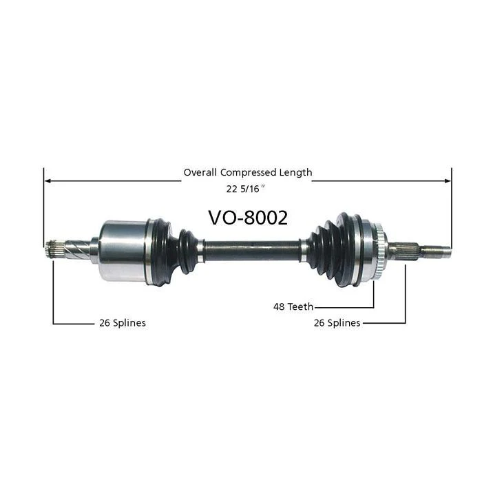 for 93-97 Volvo 850 Non Turbo Automatic Trans CV Axle Shaft Drivers Side