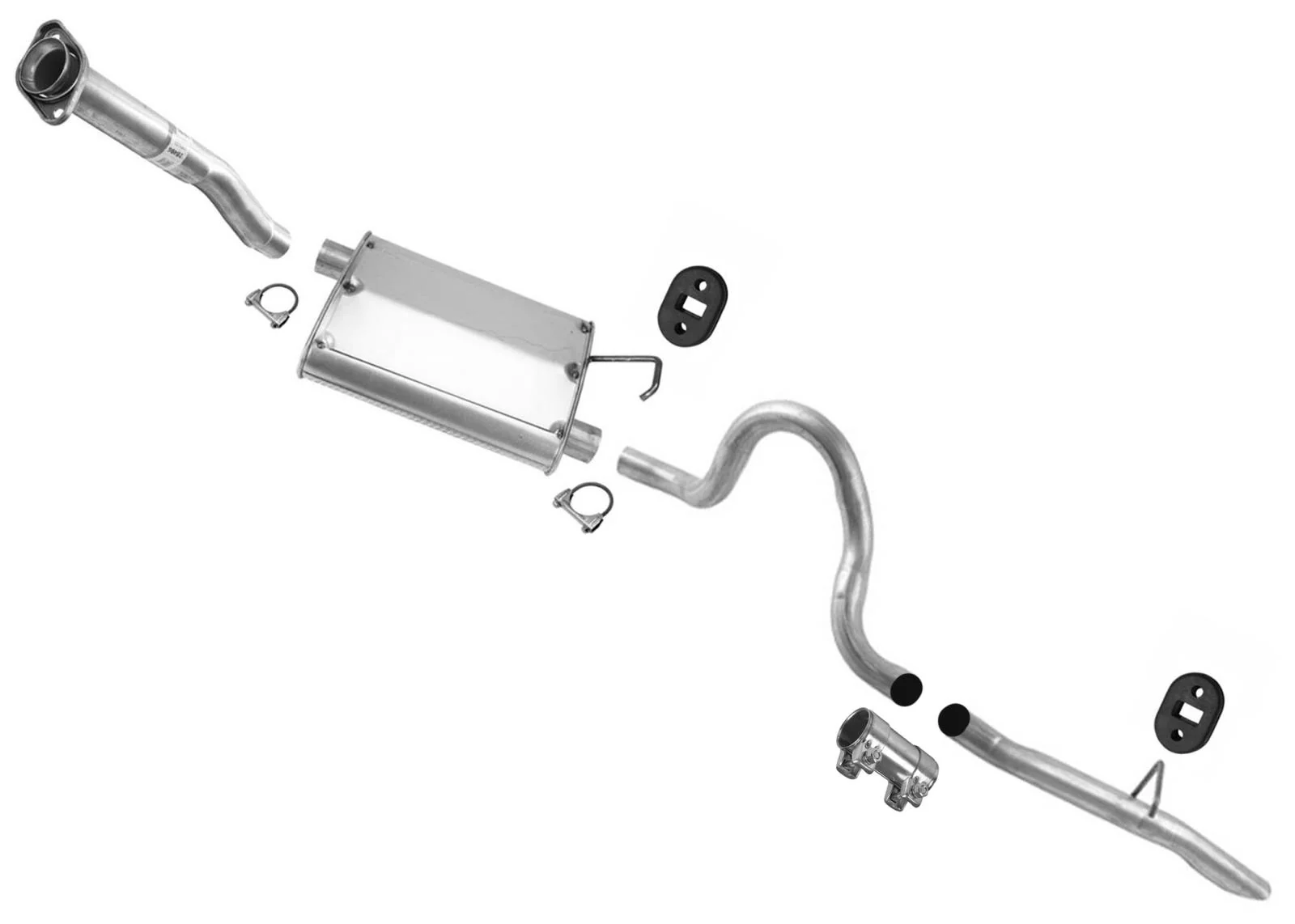 For 1994 1995 1996 1997 Ford Mustang 3.8L Muffler Tail Pipe Exhaust System