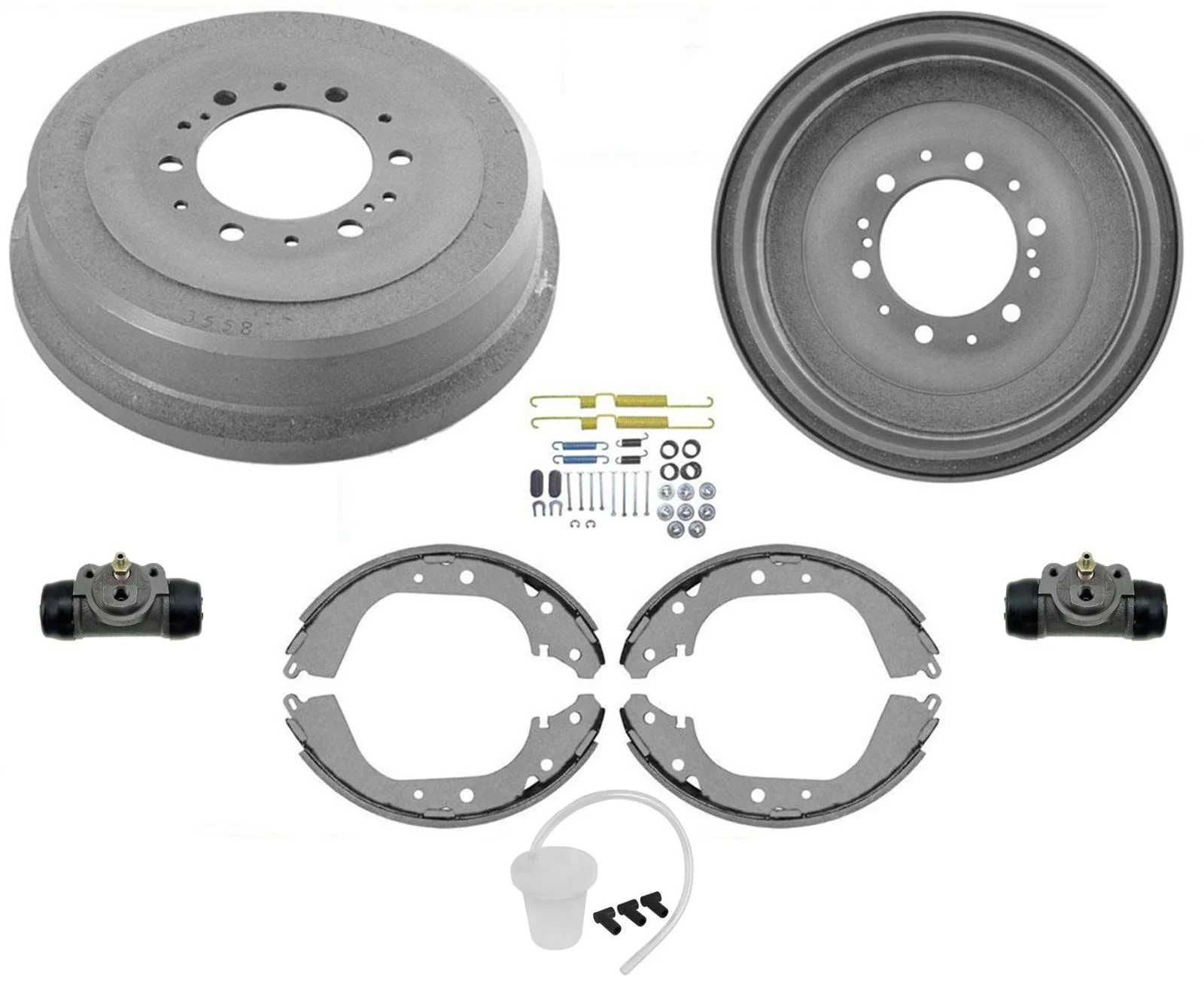 For 1995 96 2003 Toyota Tacoma 4 Wheel Drive 6 Stud Brake Drums Shoes & Springs