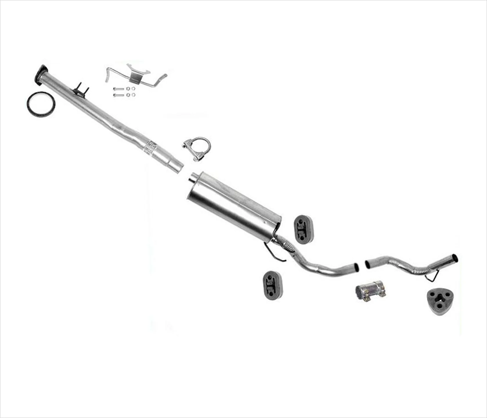 For 96-99 Toyota Tacoma 2.7L Regular Cab Model Exhaust Pipe Muffler System