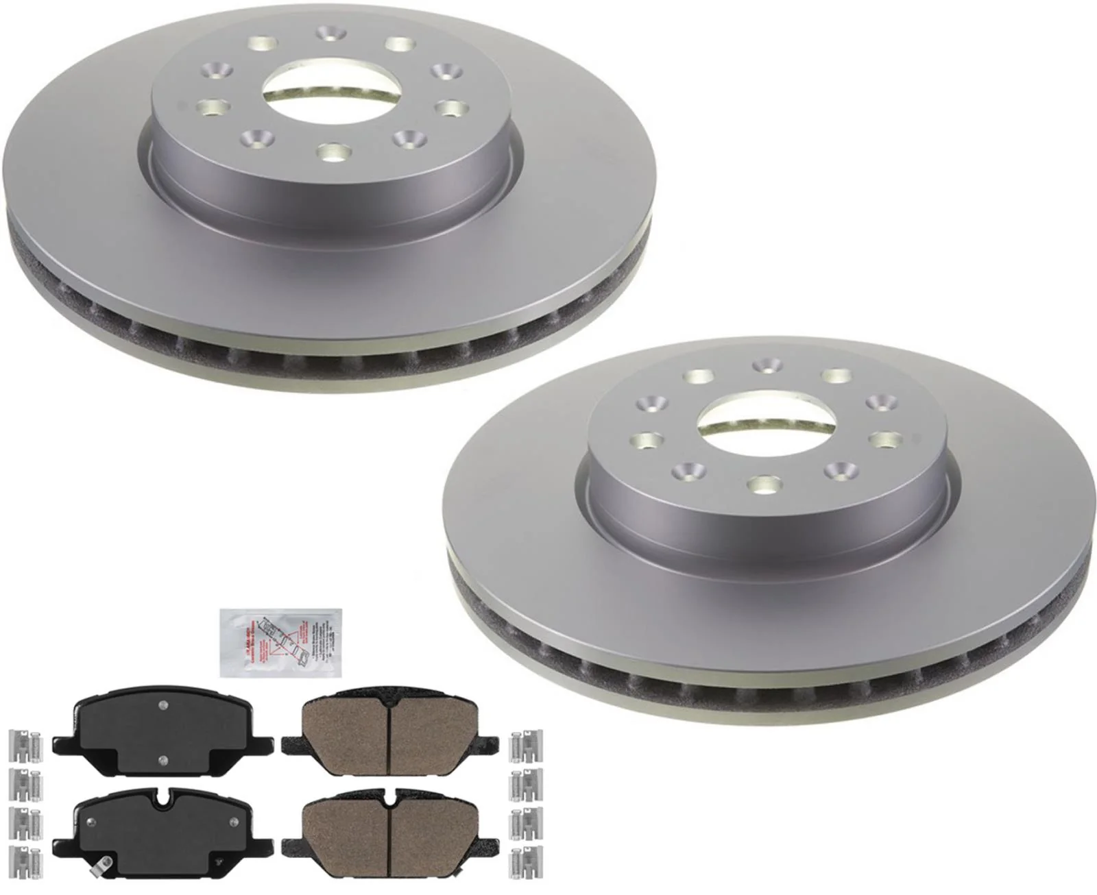 For Cadillac CT5 2021-2023 Front Coated Disc Brake Rotors & Disc Brake Pads