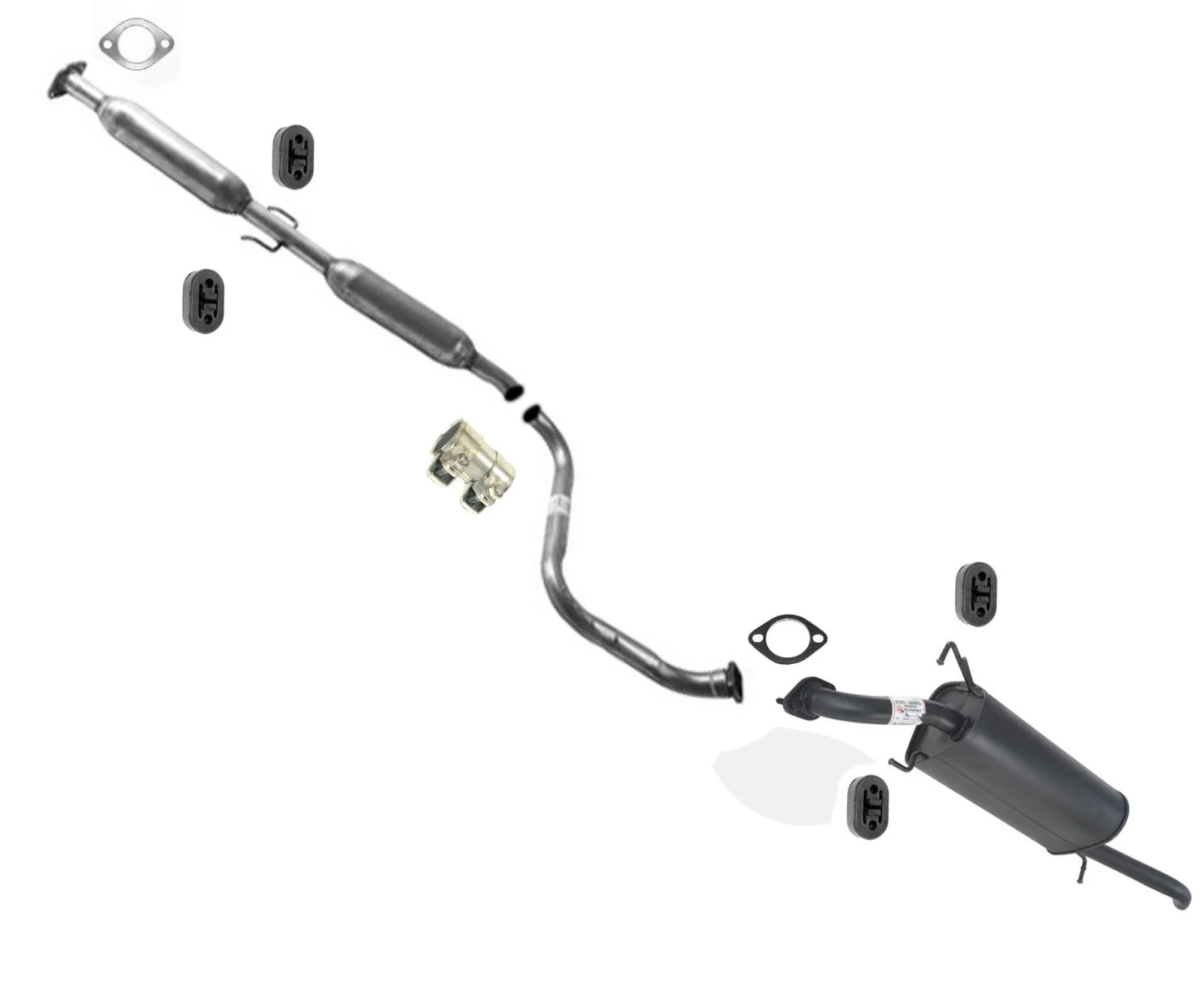 For Chevrolet 04-06 Aveo 4 Door Sedan 1.6L LS LT Muffler Pipe Exhaust System