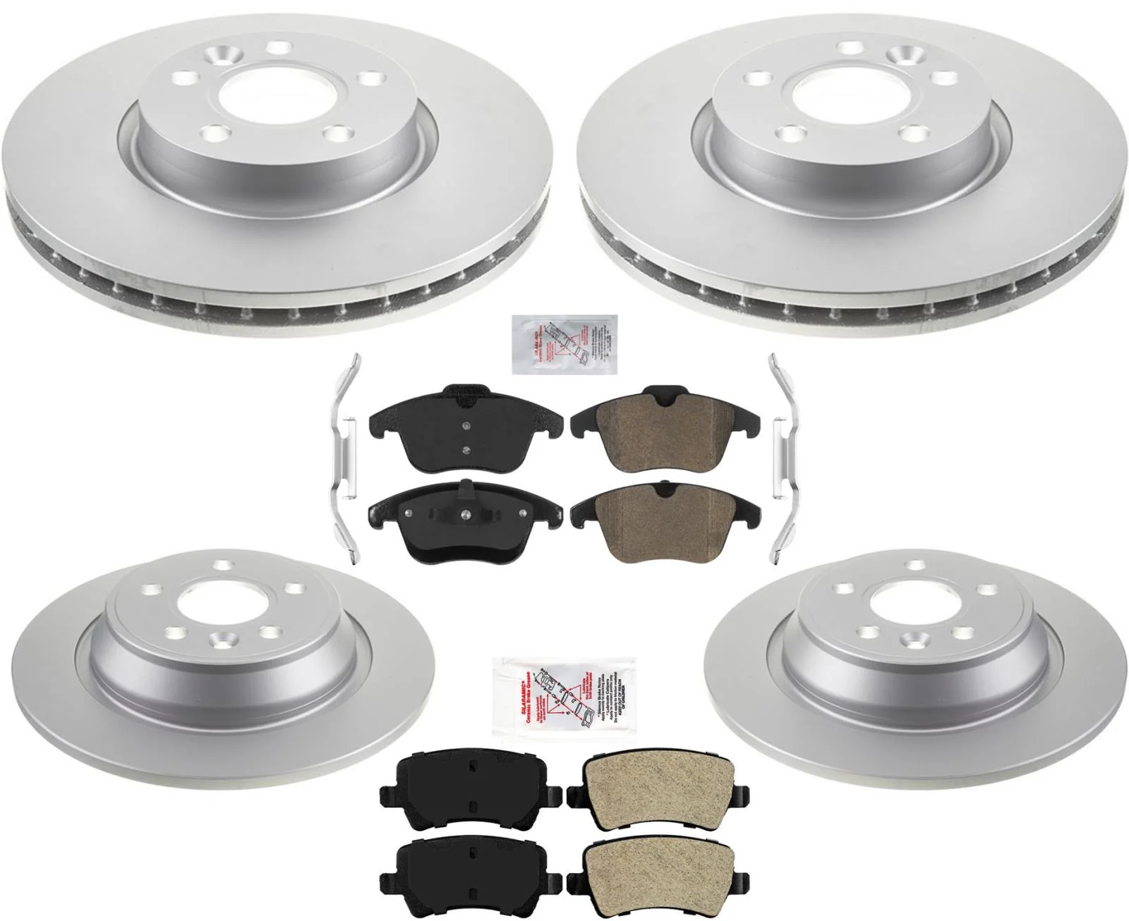For Land Rover Evoque 2012-2015 Front Disc Brake Rotors Disc Brake Pads