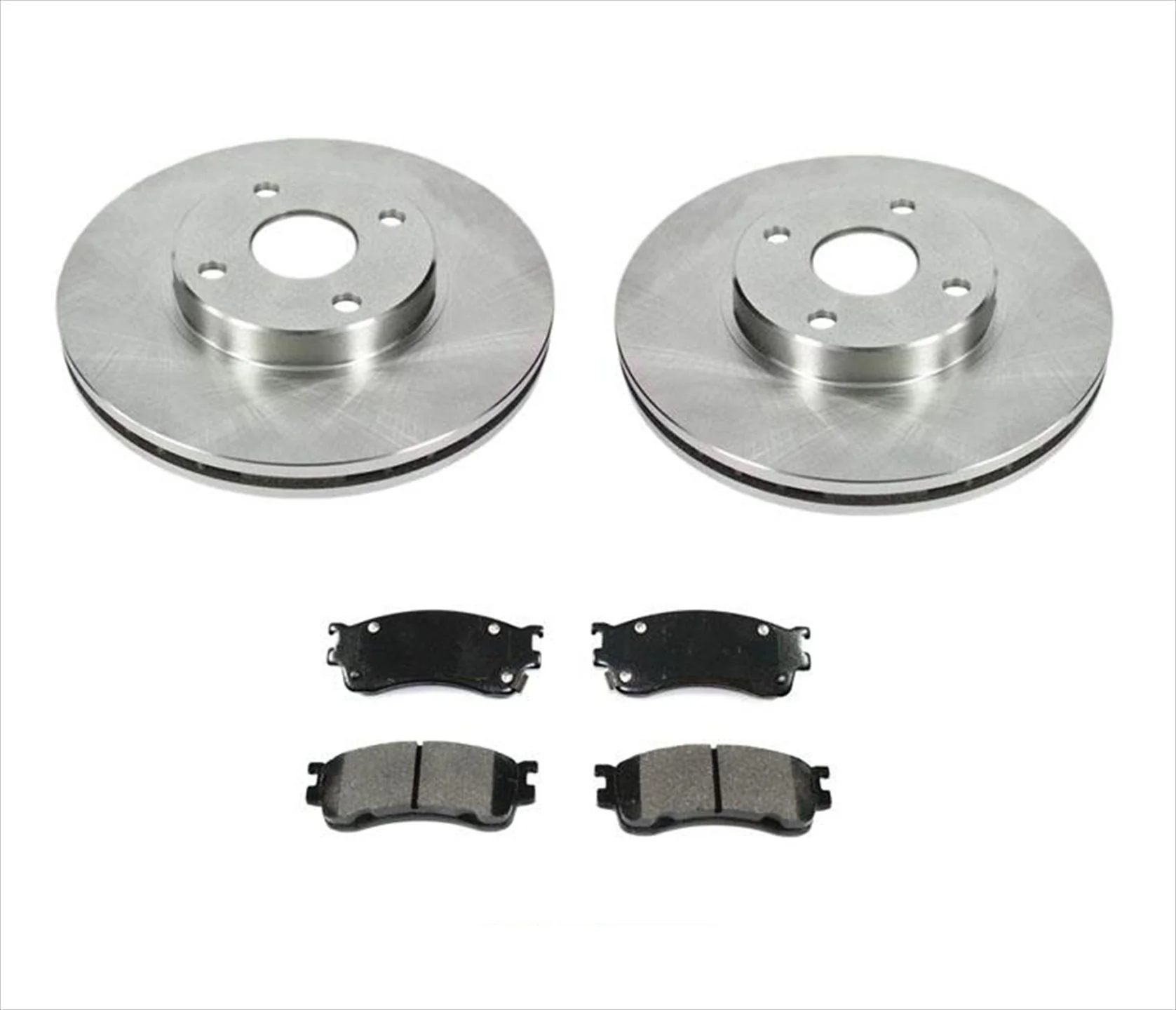 For Mazda Protege 2.0L 2001 2002 2003 Front Brake Rotors Pads With Rear Drums