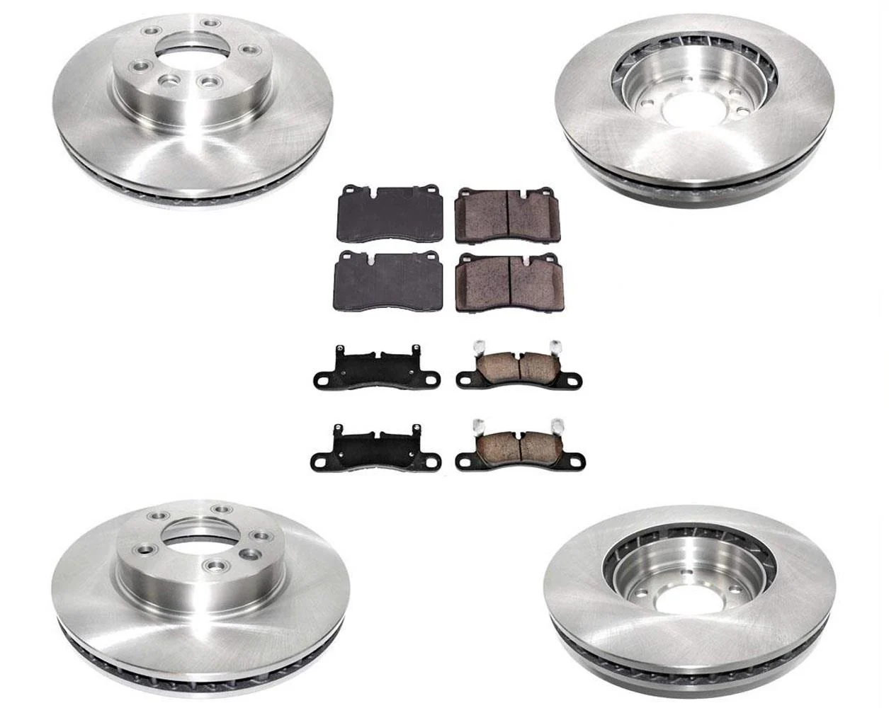 Front 330mm 13" Rotors Brake Pads for Volkswagen Touareg 11-17 Rear Rotors 6pc
