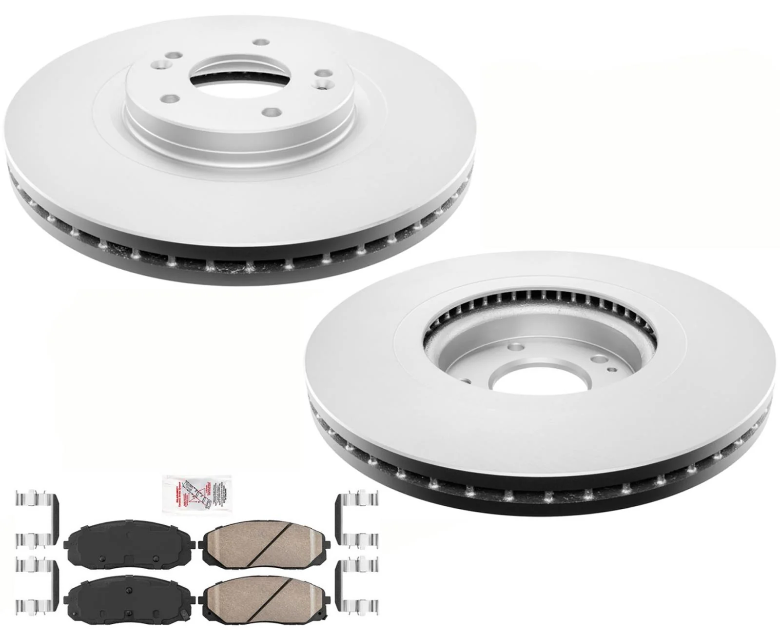 Front AmeriBRAKES GEO Coated Disc Brake Rotors Pads Kit For Kia Sedona 20-2021
