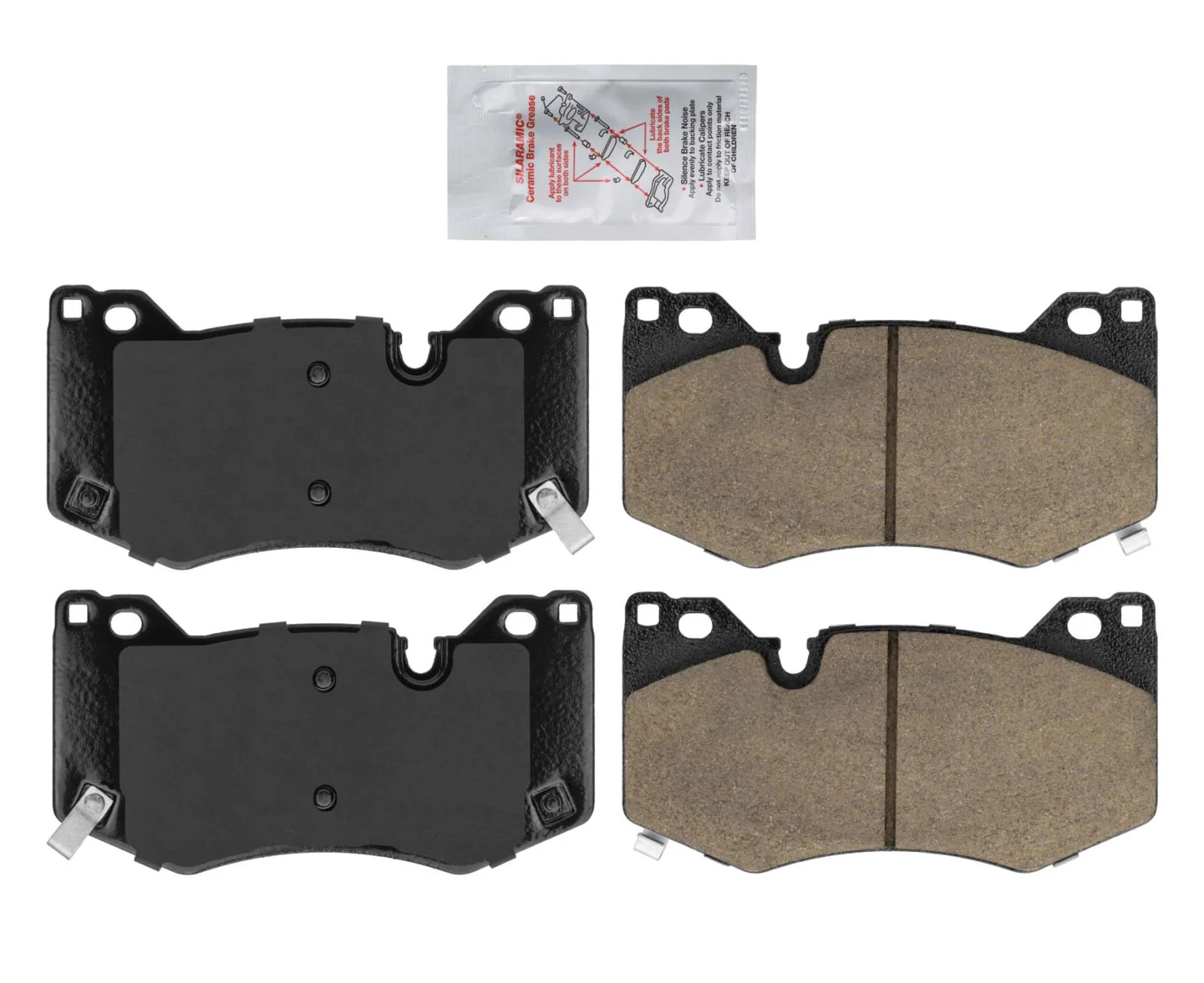 Front AmeriPro Ceramic Pads For Chevrolet Corvette 2020-2022 W 4 Piston Caliper
