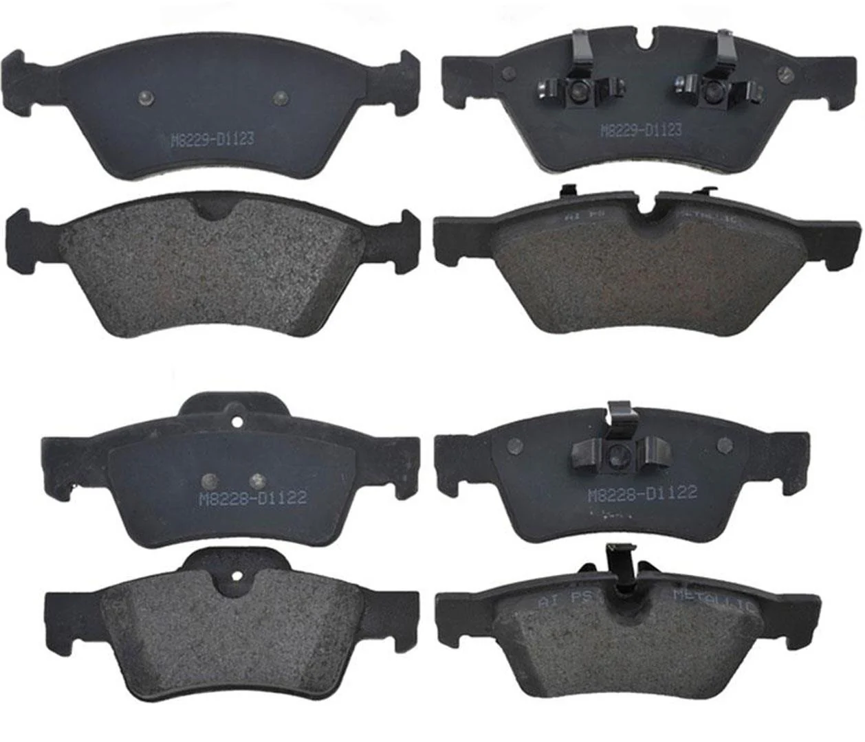 Front and Rear Disc Brake Pad Set for 2006-2010 Mercedes Benz GL350 ML350 R350