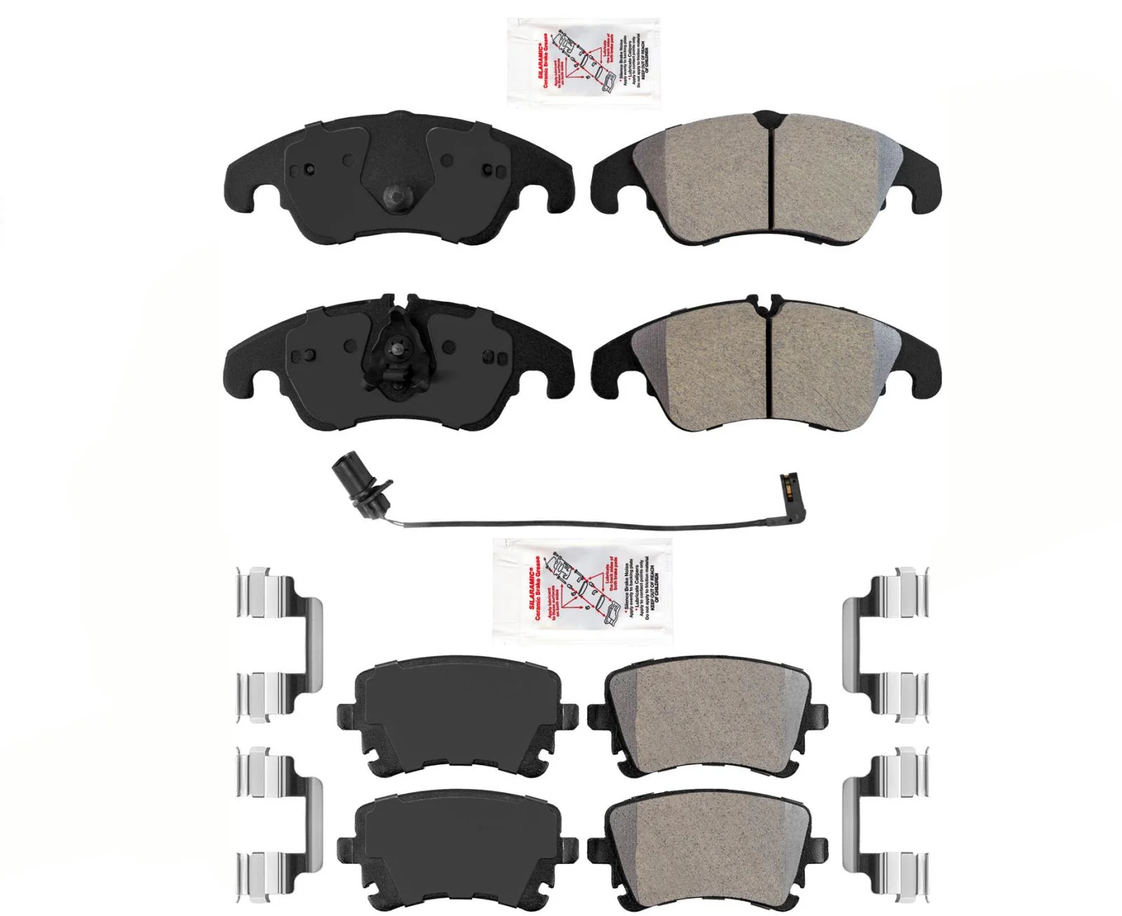 Front and Rear Semi Metallic Disc Brake Pads For Audi S5 2008-2017