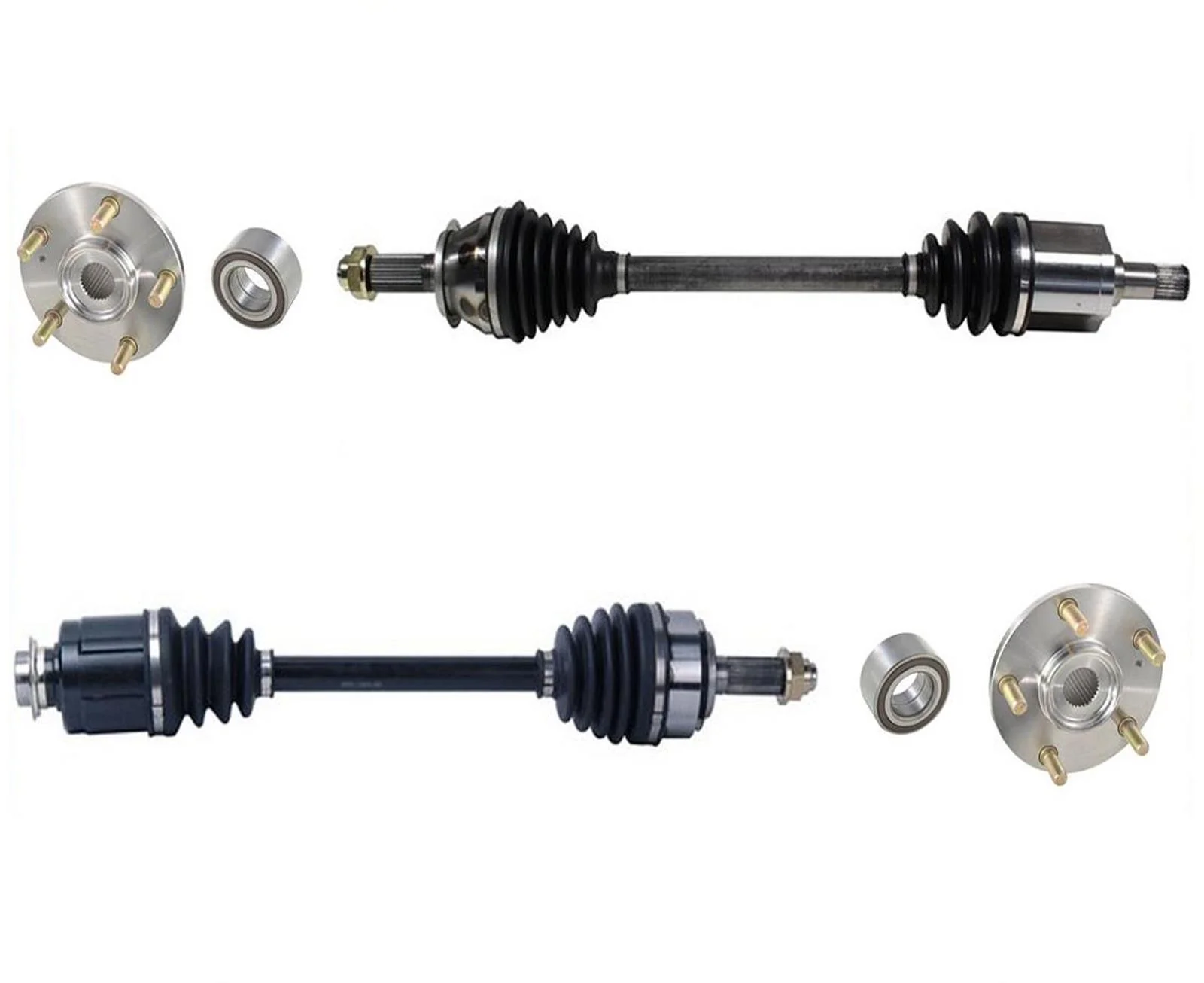 Front Axles Left & Right Wheel Hubs Bearing Kits For ELEMENT 2003-2011 DX LX