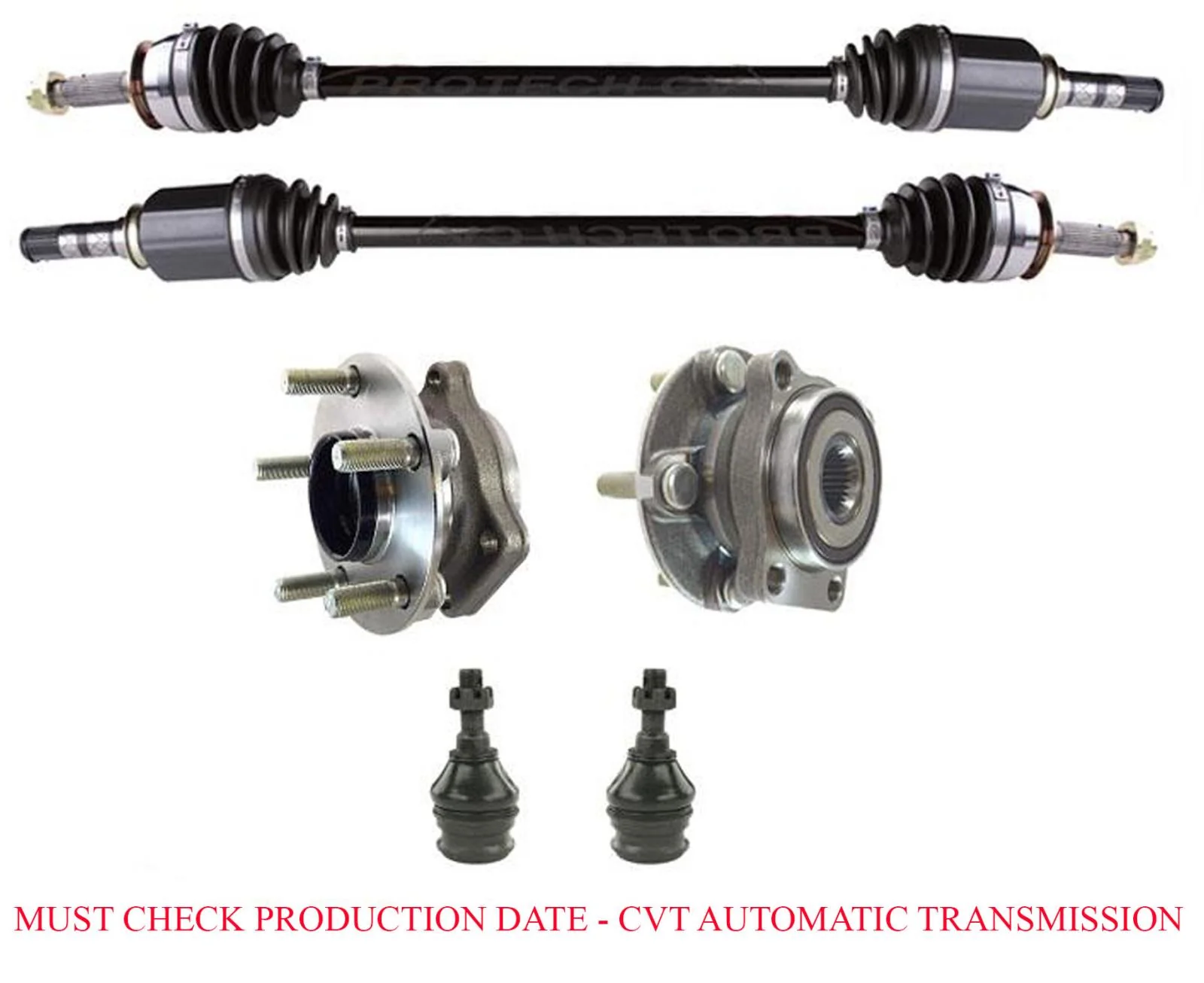 Front Axles Lower Ball joints Wheel Hub Bearings For Forester From 01/15/14-2018