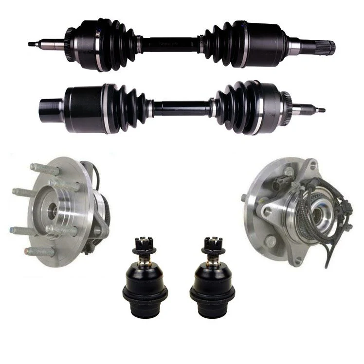 Front Axles Wheel Hub Bearings Lower Ball joints for Ford Expedition 2011-2014