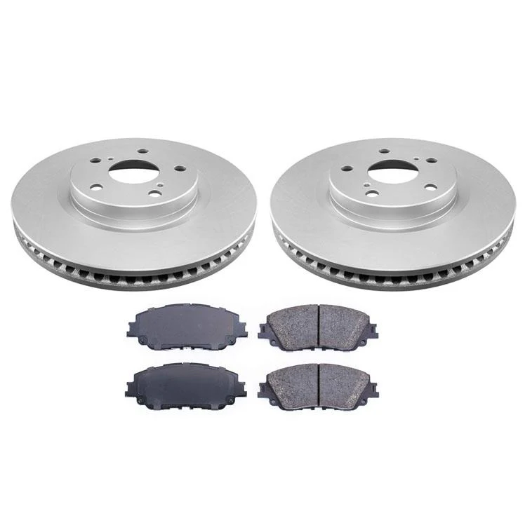 Front Brake Rotors and Ceramic Brake Pads for Toyota Avalon 3.5L 2019