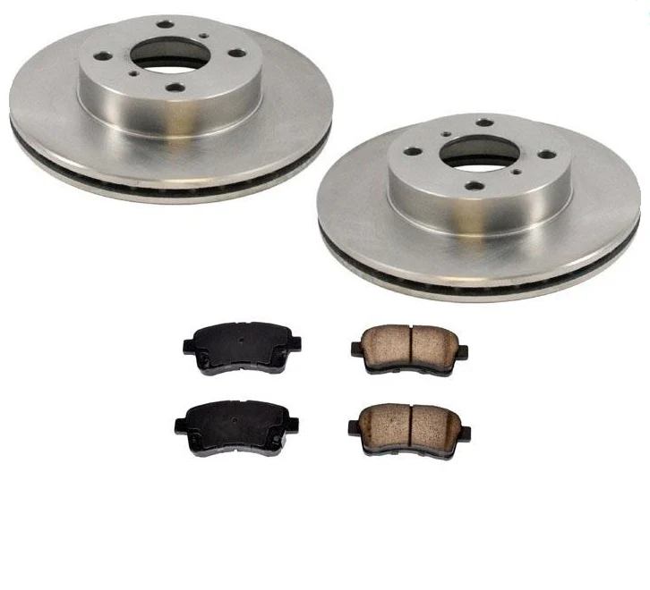 Front Brake Rotors & Ceramic Brake Pads For Suzuki Aerio 2002 2003 2004 2005
