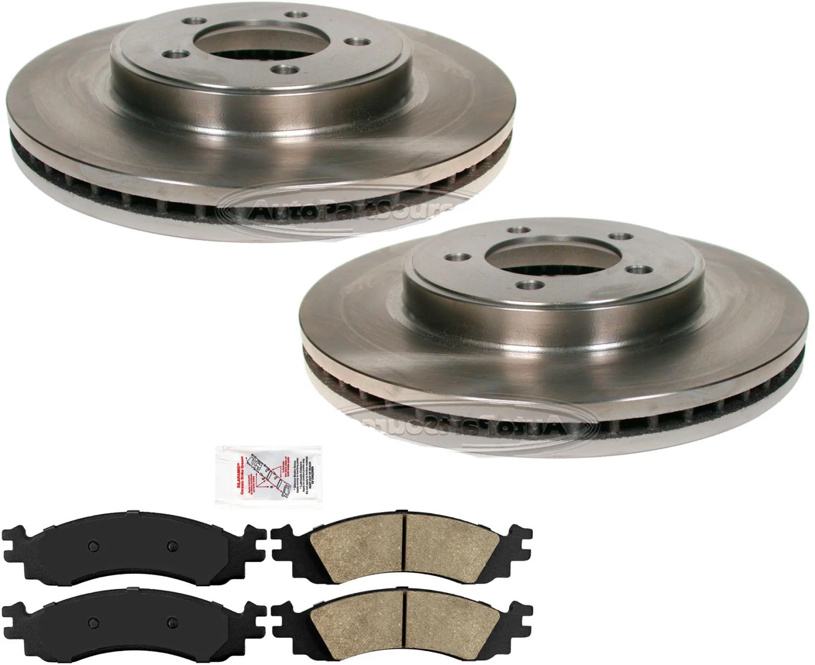 Front Brake Rotors & Ceramic Brake Pads For Ford Explorer & Mountaineer 06-2010