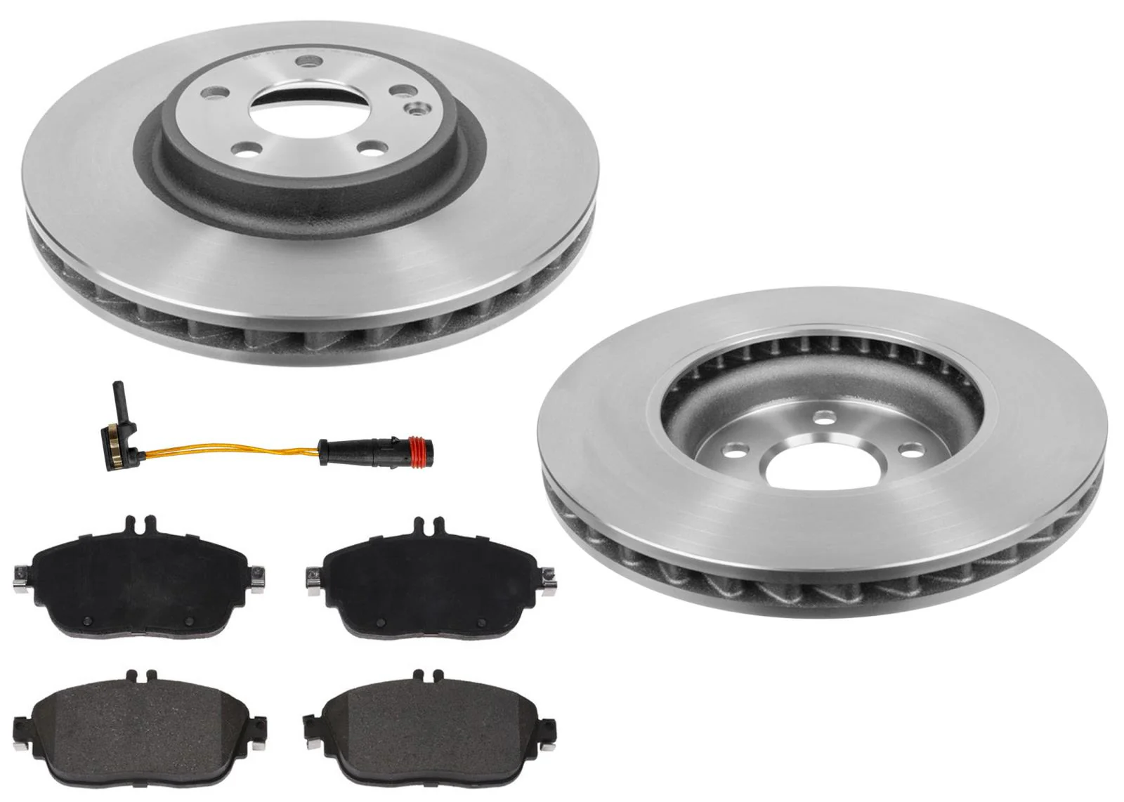 Front Carbon Coated Brake Rotors & EPS Brake Pads For CLA250 2014 2015 2017 2019