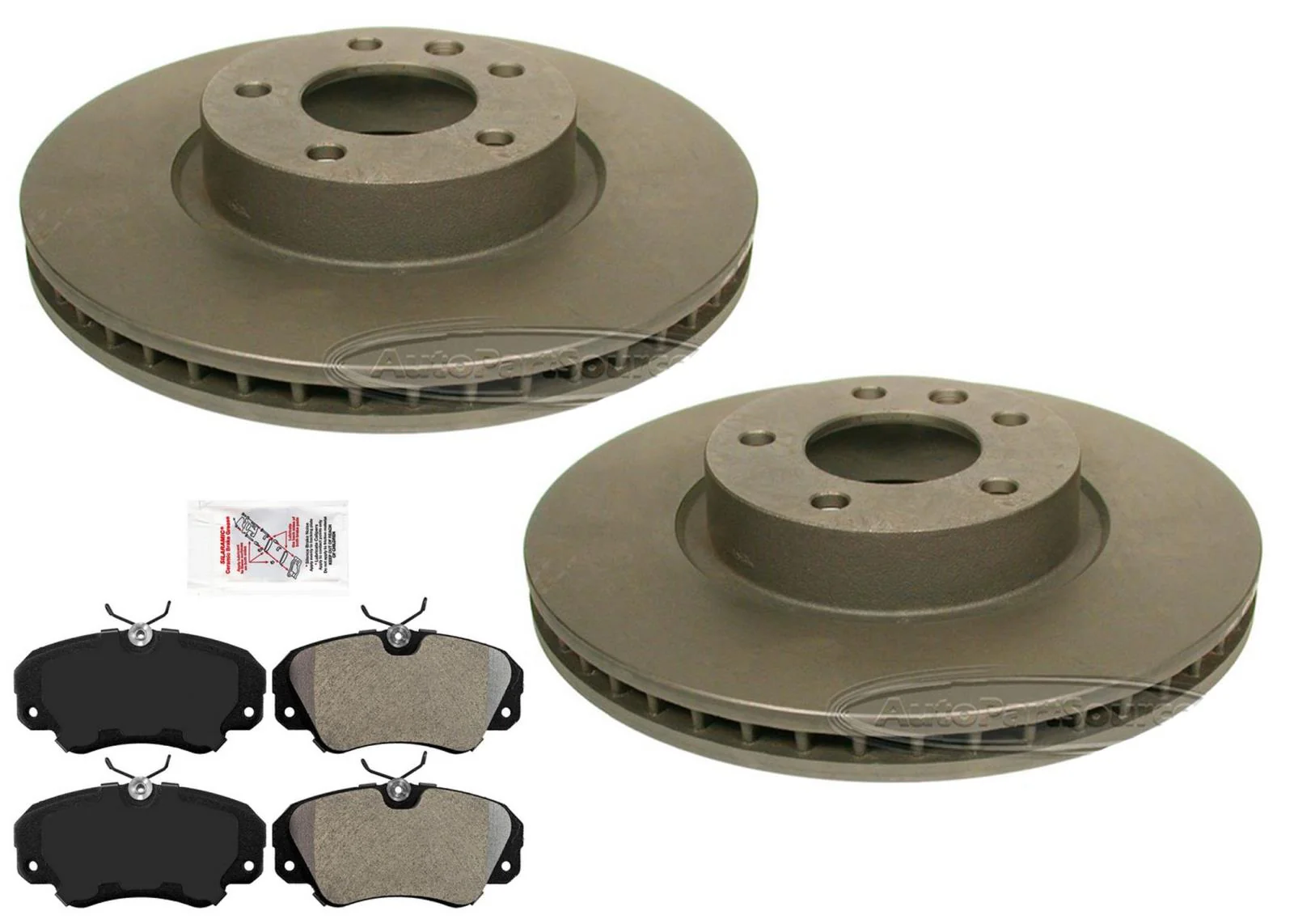 Front Carbon Performance Disc Brake Rotors Pads for Cadillac Catera 1997-2001