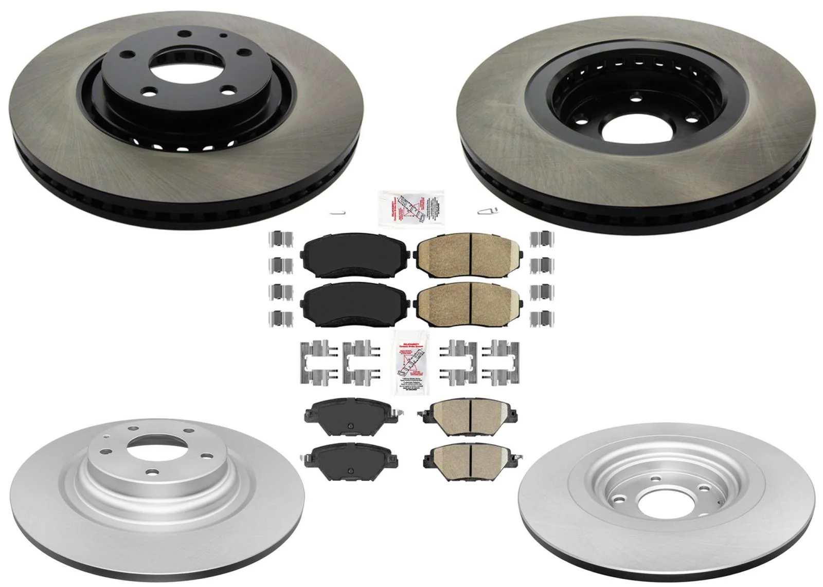 Front Carbon Performance Rr Coated Brake Rotors for 2019-2023 Mazda CX9 CX-9
