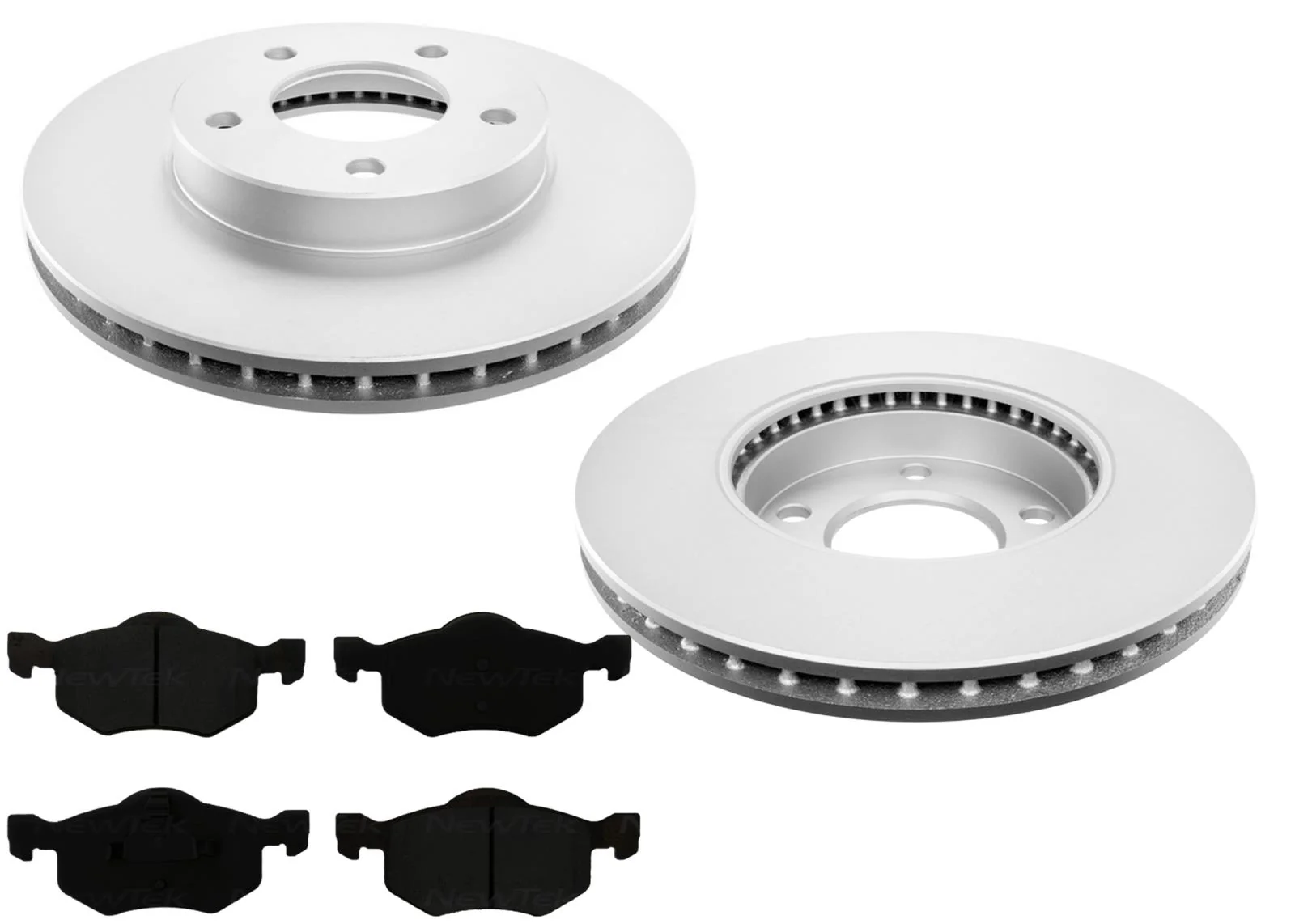 Front Coated Disc Brake Rotors Brake Pads for Ford Escape 2001 2002 2005 2007