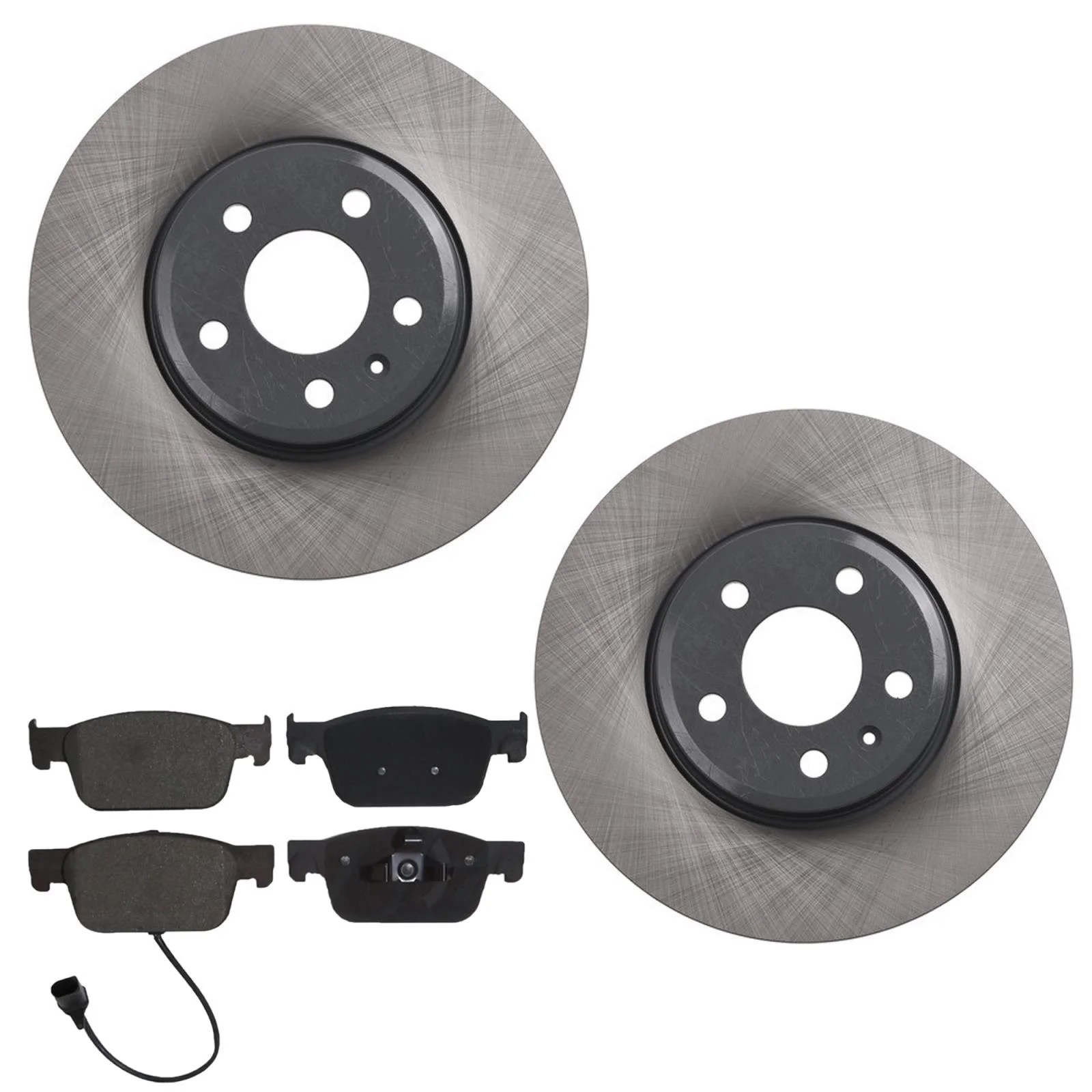 Front Coated Disc Brake Rotors & Pads for Audi A4 Quattro 2021 2022 2023 2025