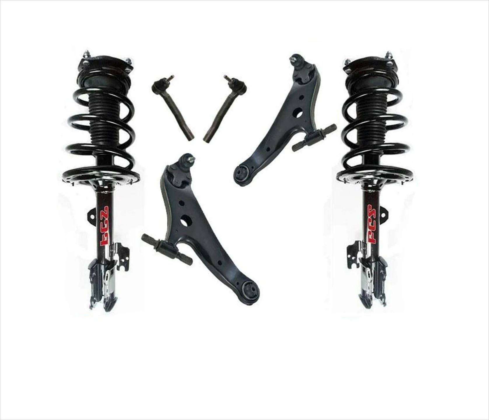 Front Complete Struts Lower Control Arms & Tie Rods For Toyota Venza 2009-2016