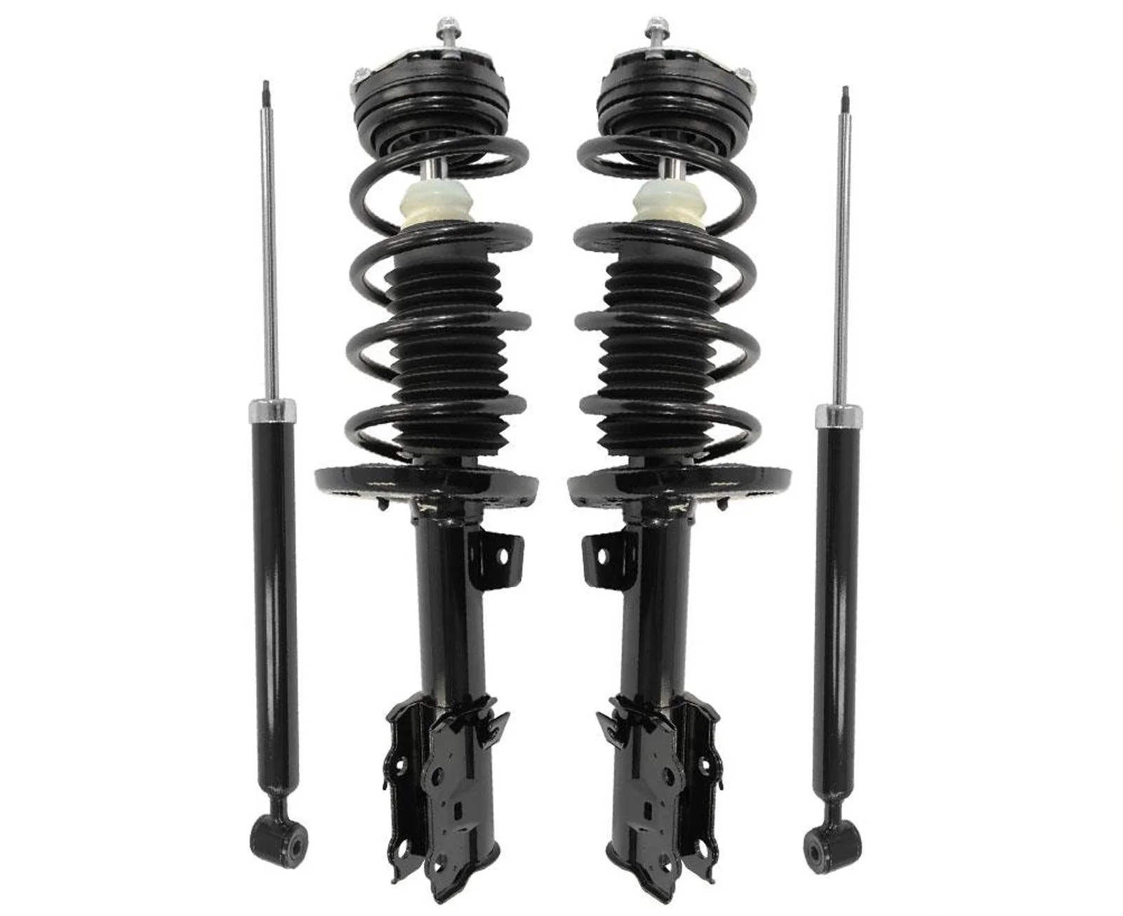 Front Complete Coil Spring Struts & Rear Shocks for Ford Fiesta 2014-2019