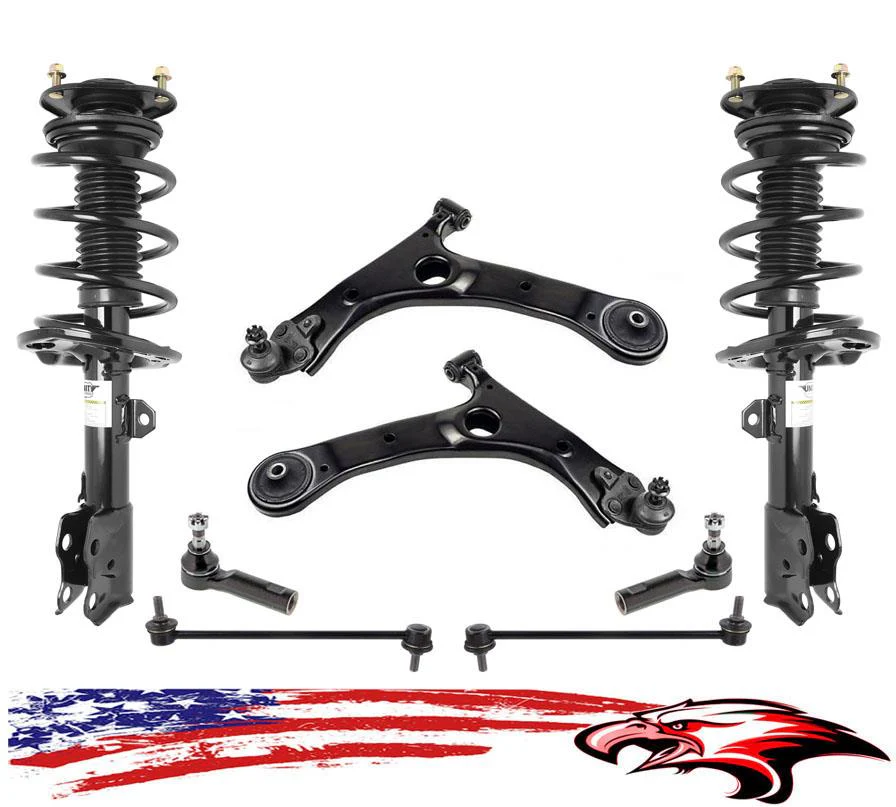 Front Complete Struts Control Arms Tie Rods & Links For Toyota Corolla 14-2019