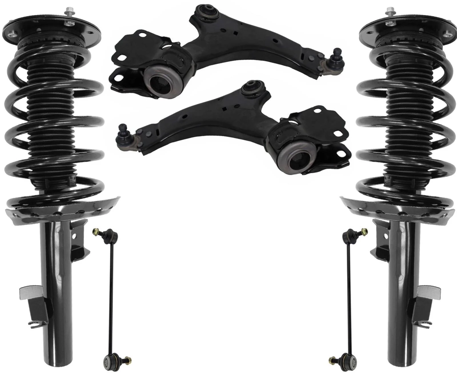Front Complete Sruts Lower Control Arms & Sway Bar Links For Volvo XC60 10-2017