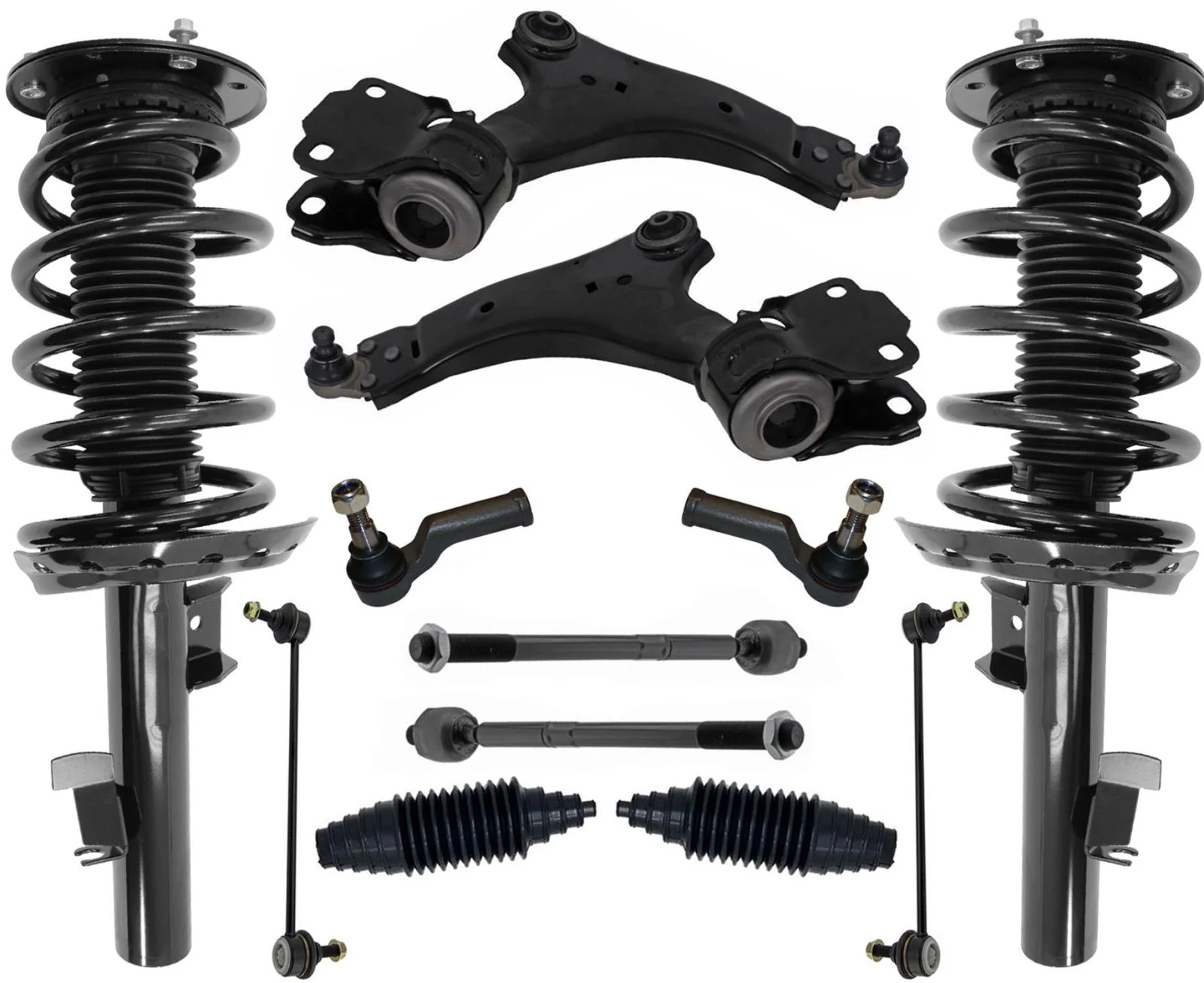 Front Complete Sruts Lower Control Arms Tie Rods & Links For Volvo XC60 10-2017