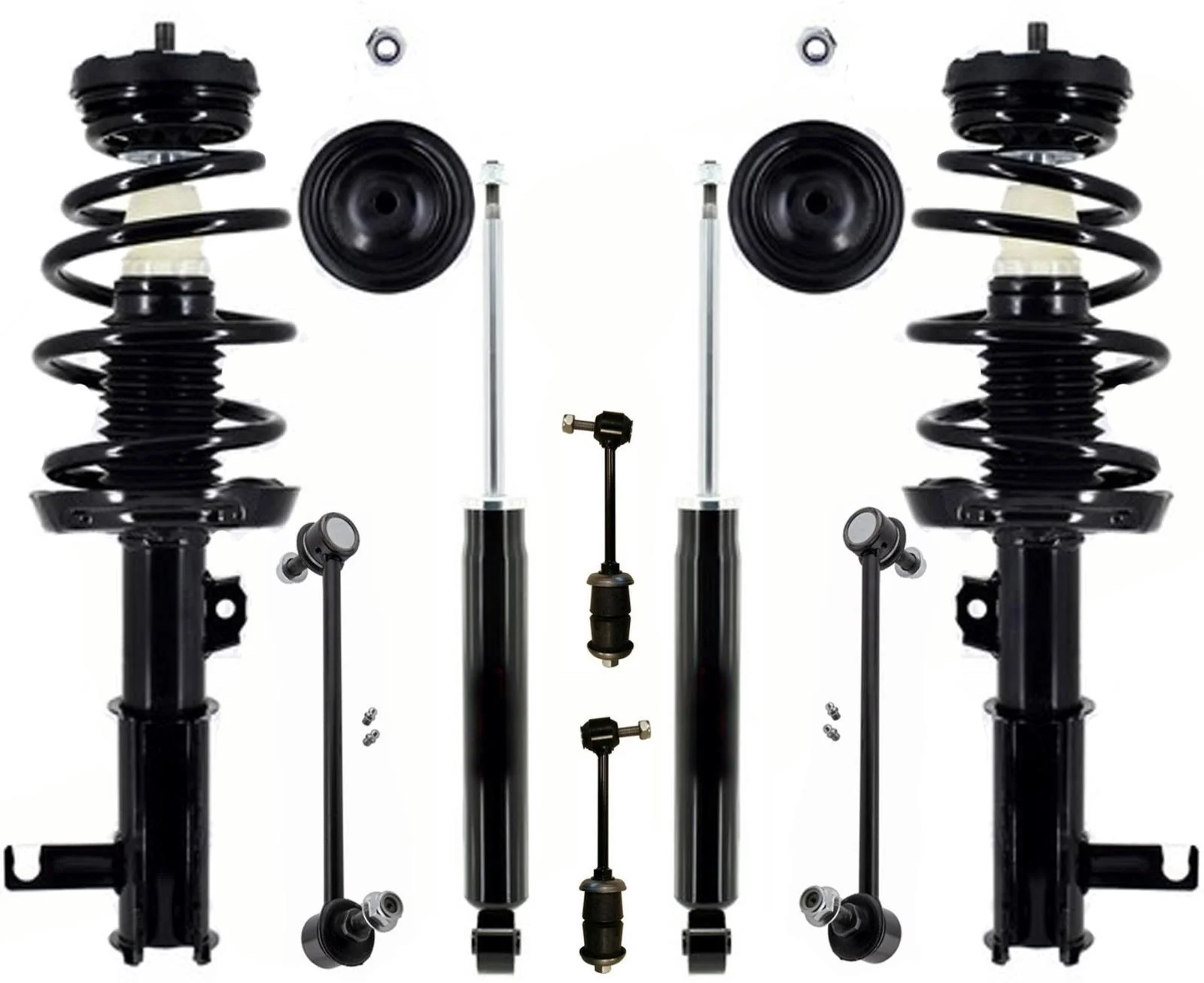 Front Complete Strut Assembly Rear Shocks & Links For Cadillac XTS 2013-2019