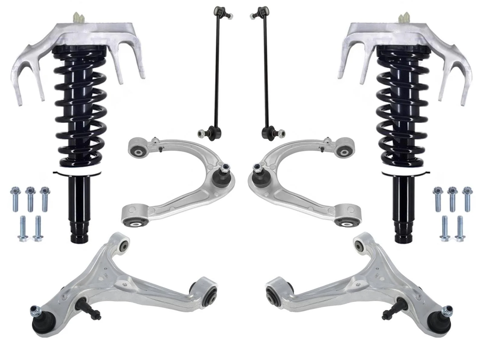 Front Complete Strut Control Arms Links For Cadillac CTS All Wheel Drive 08-14