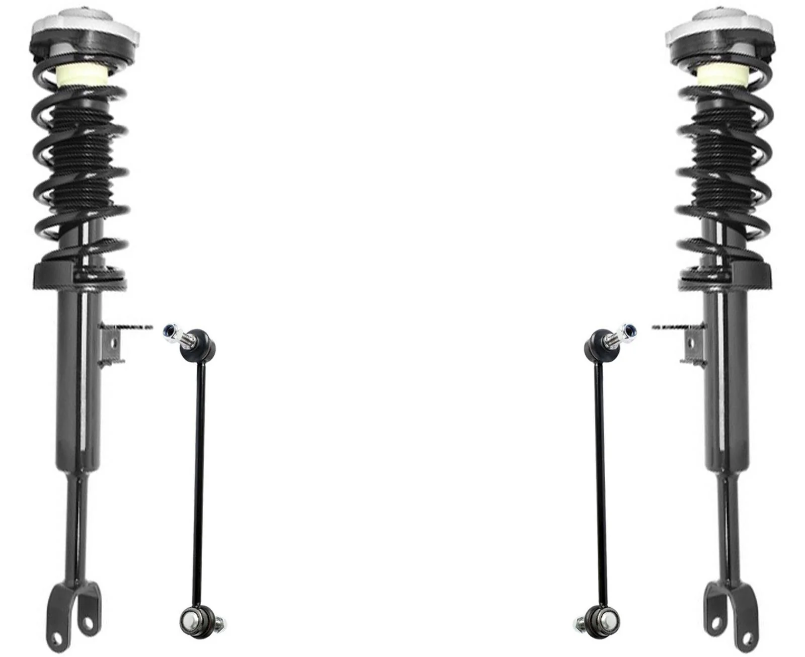 Front Complete Struts Assembly & Links For BMW 528i 2011-16 Rear Wheel Drive