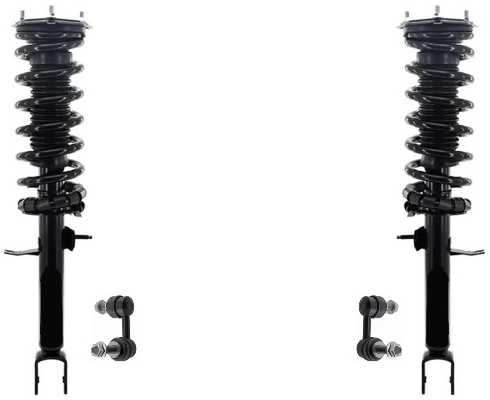 Front Complete Struts Assembly & Links For Infiniti M35 06-10 Rear Wheel Drive