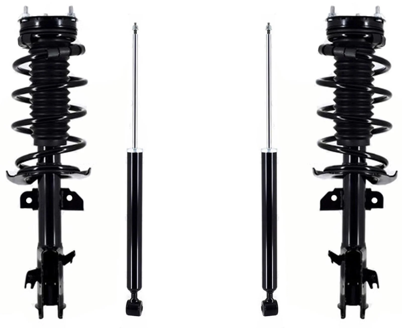 Front Complete Struts Assembly & Rear Shocks Absorber For Mazda 2 2011-2014