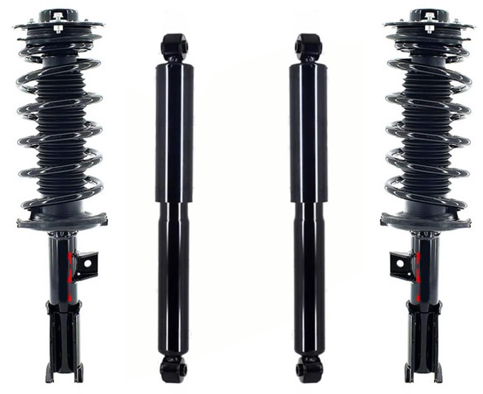 Front Complete Struts Assembly & Rear Shocks For Chevrolet Equinox 2010-2017
