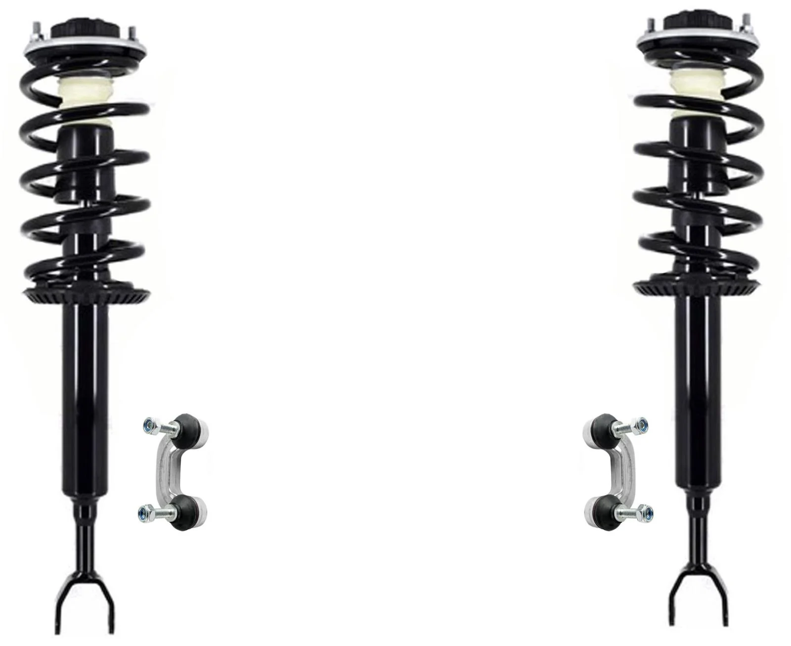 Front Complete Struts Assembly & Sway Bar Links For Audi A4 Quattro 1996-2001
