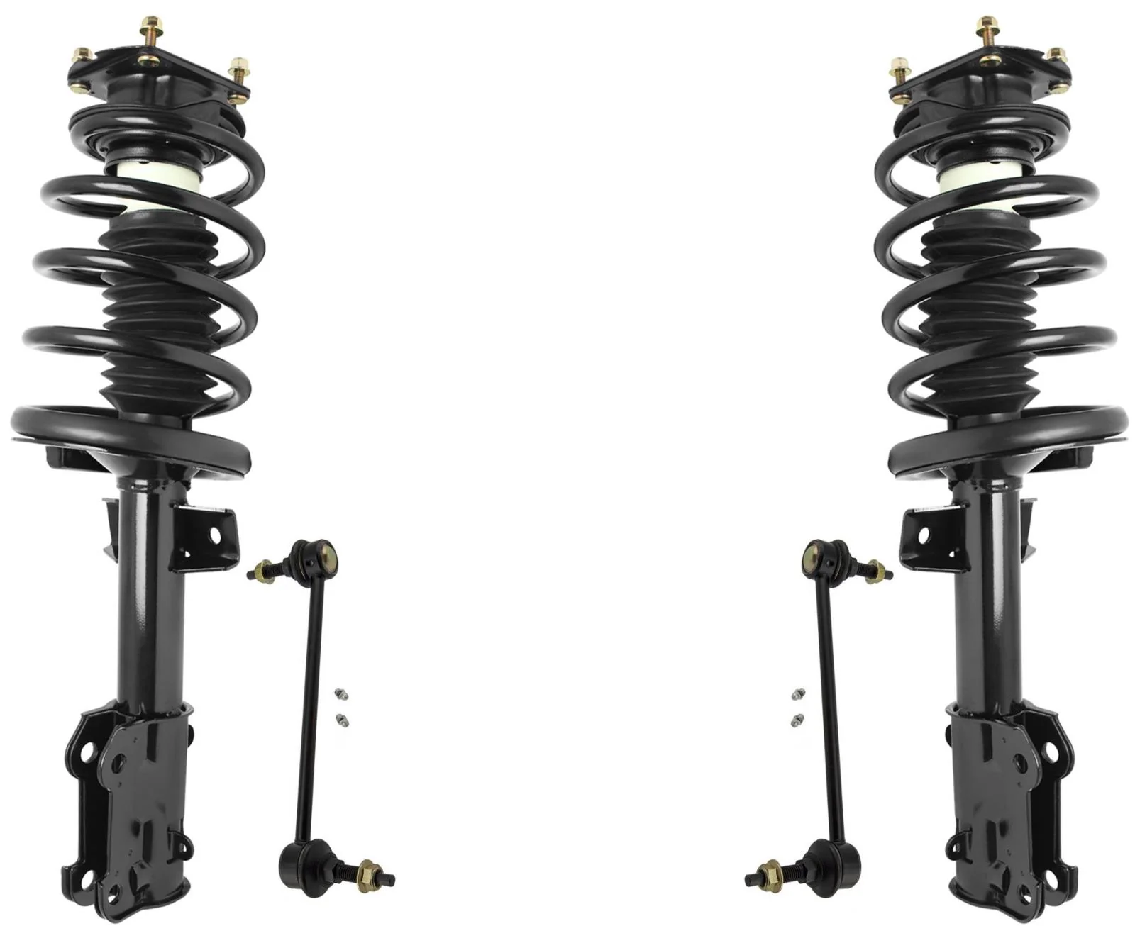 Front Complete Struts Assembly & Sway Bar Links For Ford Mustang 2011-2014