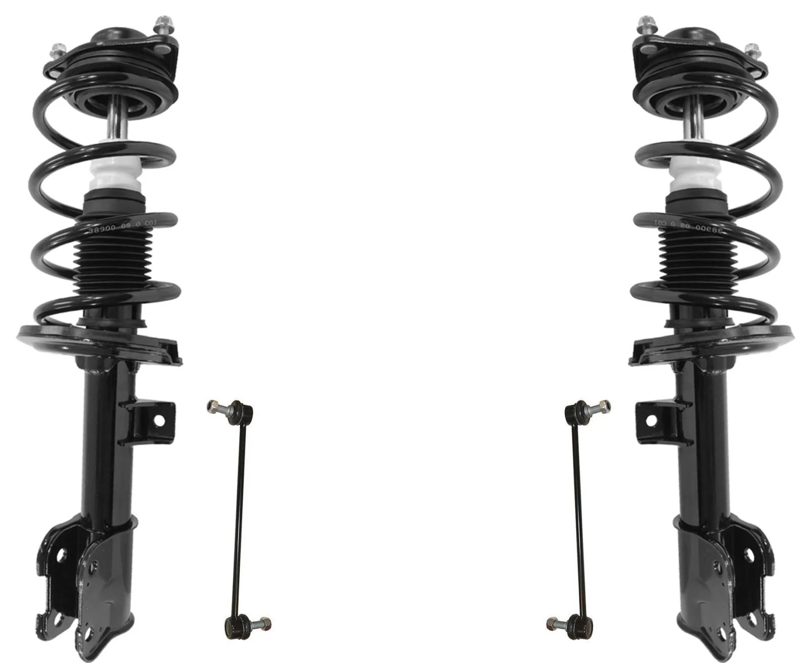 Front Complete Struts Assembly & Sway Bar Links For Hyundai Santa Fe 2013-2018